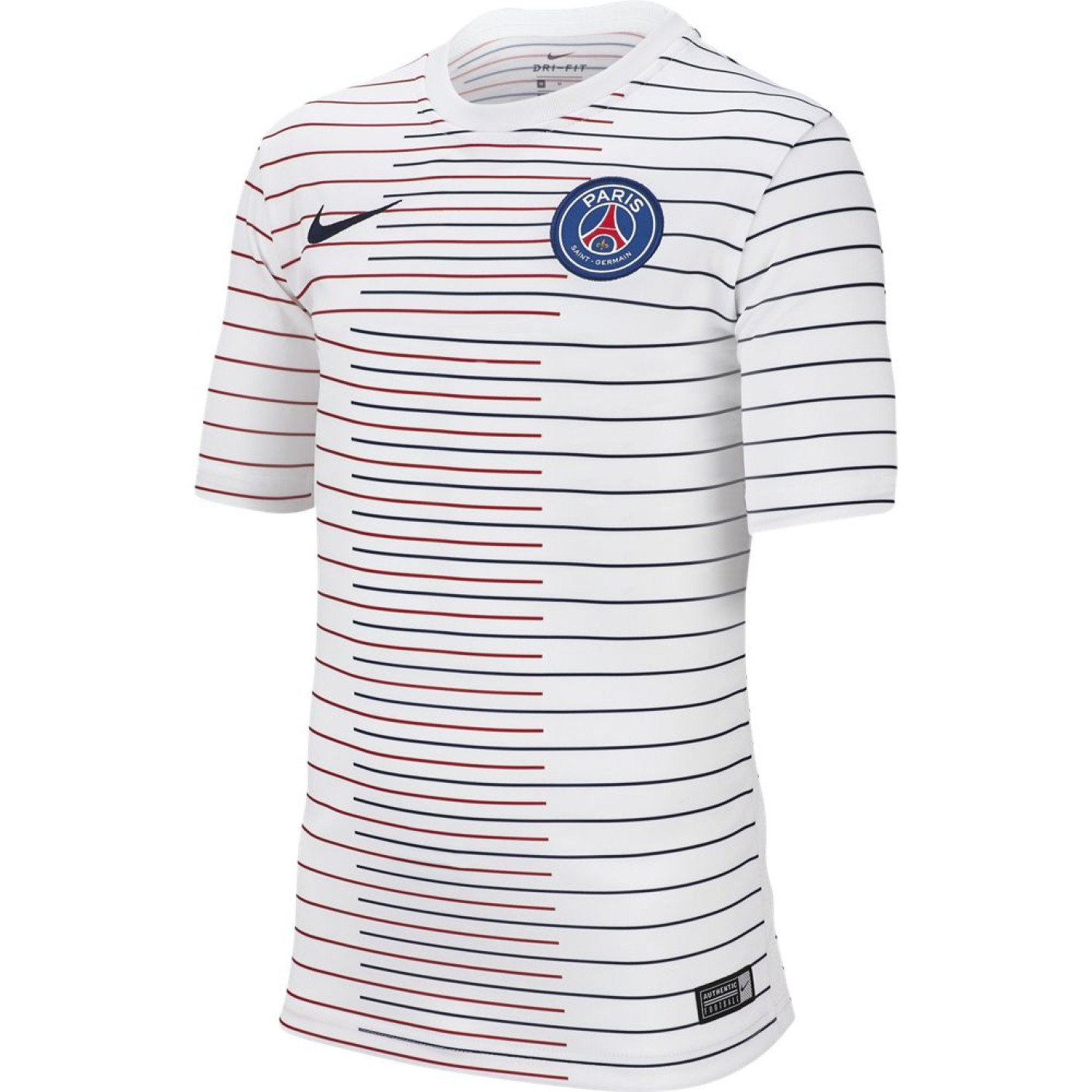 Nike Paris Saint Germain Dry Pre Match Trainingsshirt 2019-2020 Kids Wit Blauw Rood