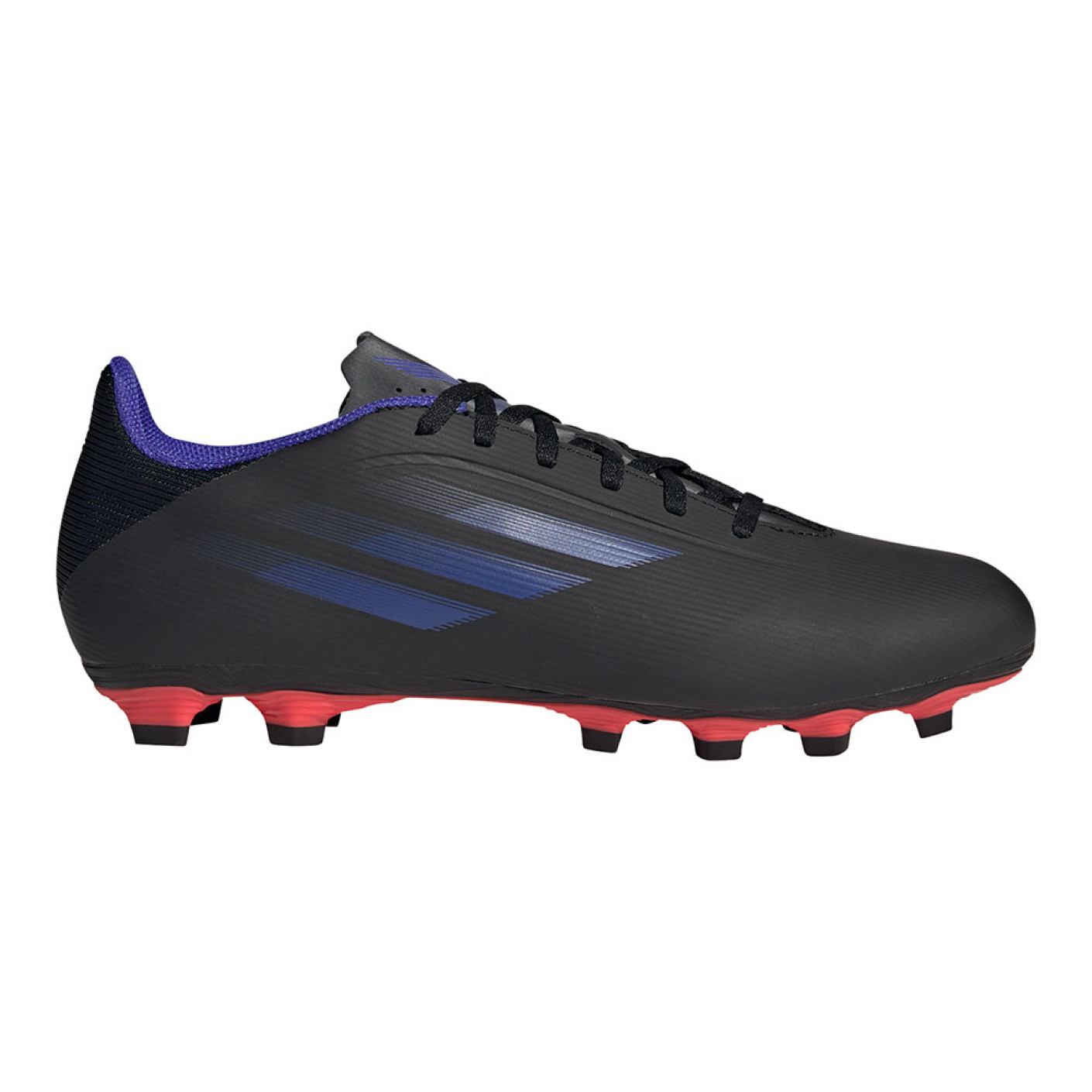adidas X Speedflow.4 Gras / Kunstgras Voetbalschoenen (FxG) Zwart Blauw Rood