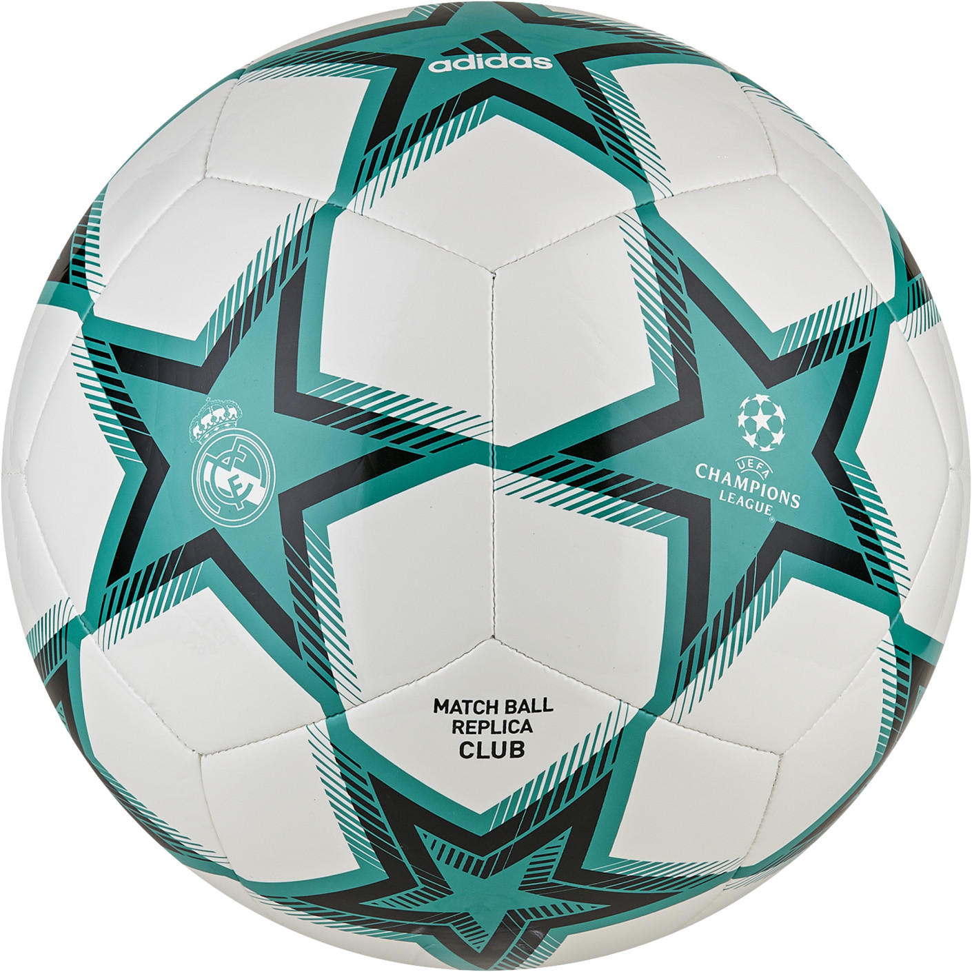 adidas Real Madrid UCL Club Voetbal Maat 5 PS Wit Blauw Zwart