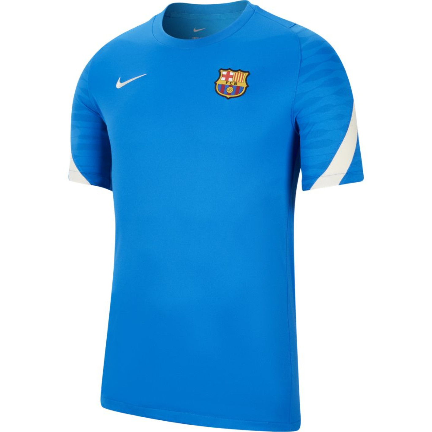 Nike FC Barcelona Strike Trainingshirt 2021-2022 Kids Blauw Lichtgrijs