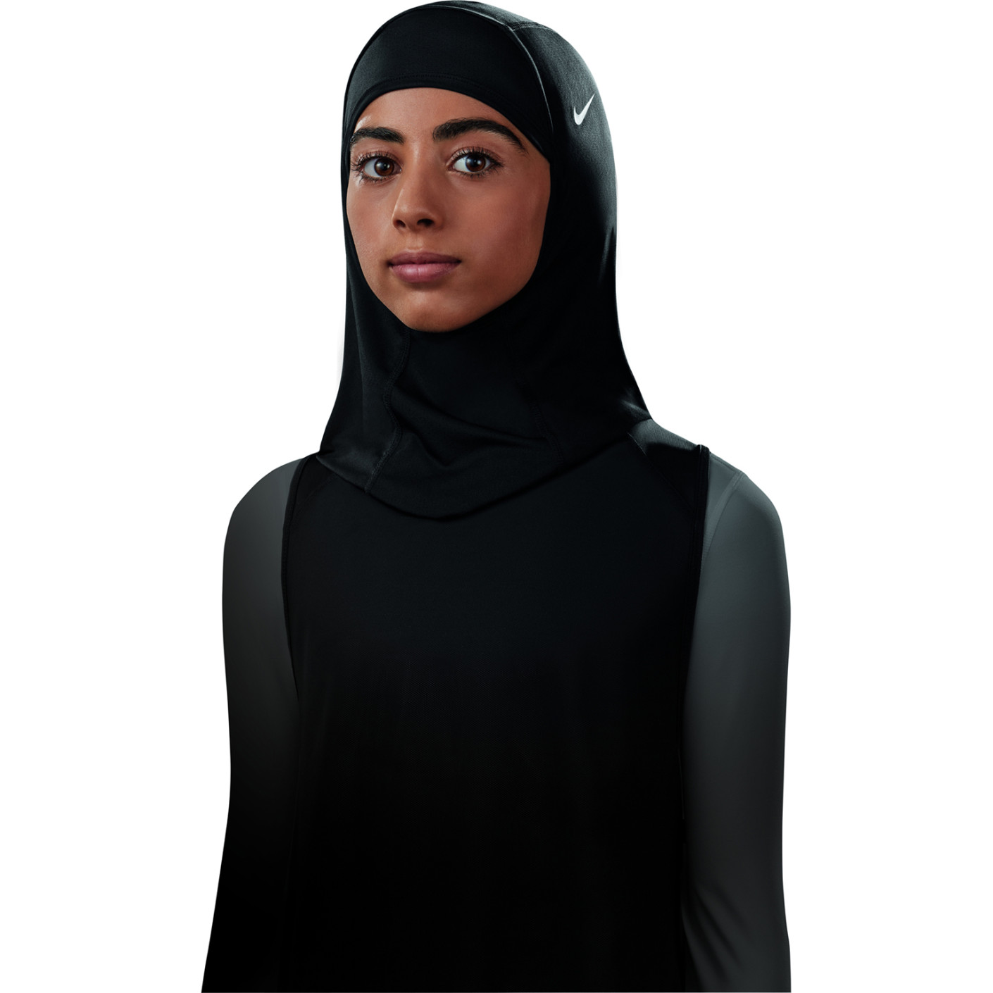 Nike Pro Hijab 2.0 Kids Zwart