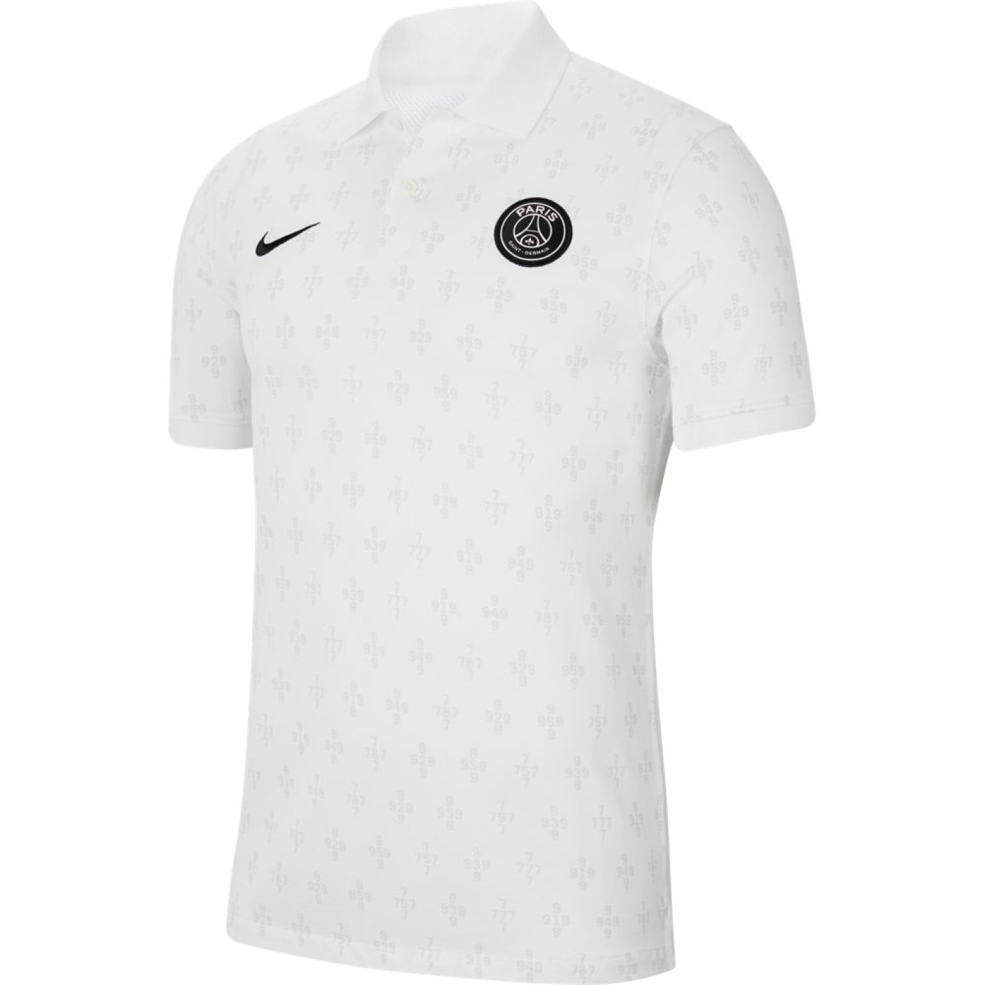 Nike Paris Saint Germain Polo Slim 2021-2022 Wit Zwart