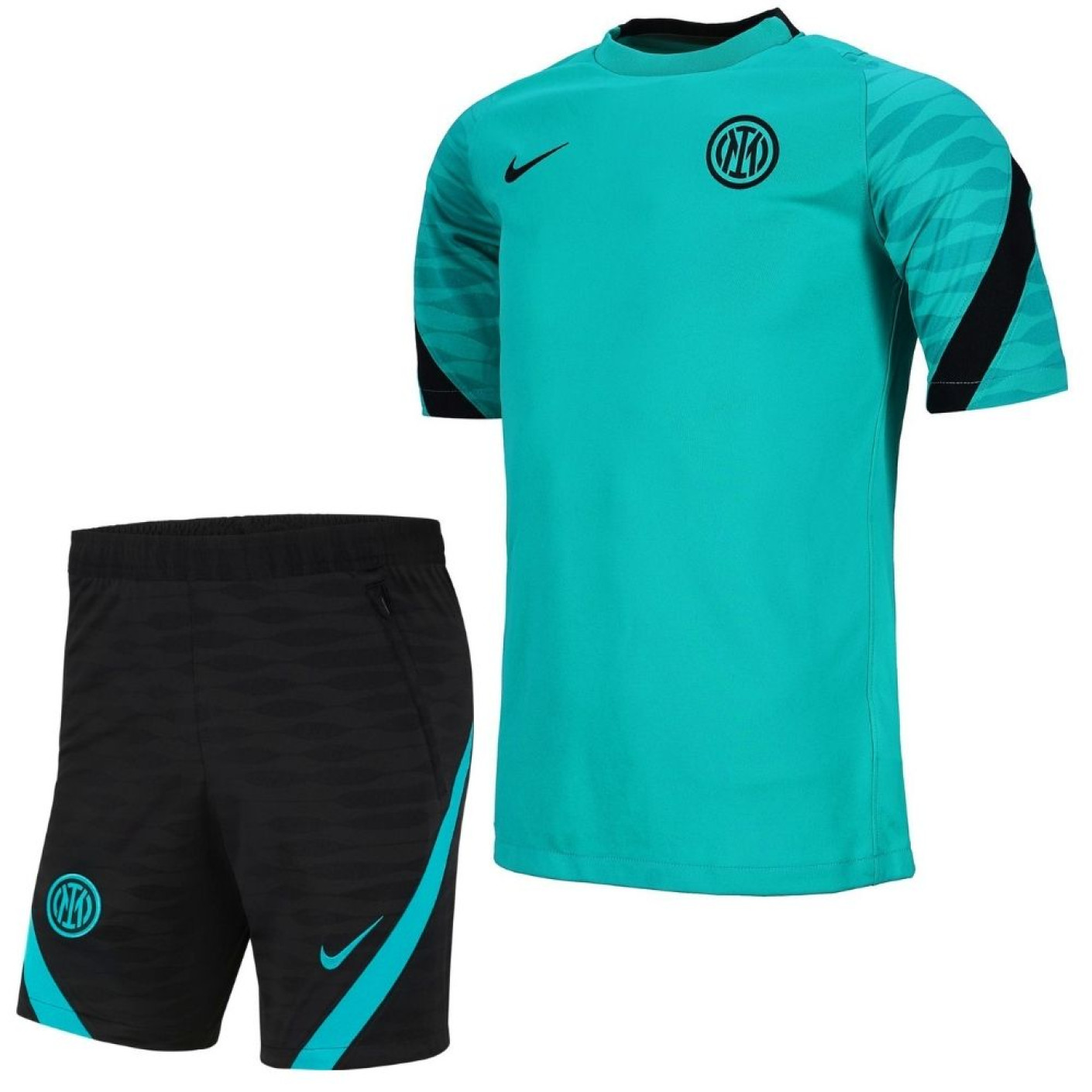 Nike Inter Milan Strike Trainingsset 2021-2022 Turquoise Zwart