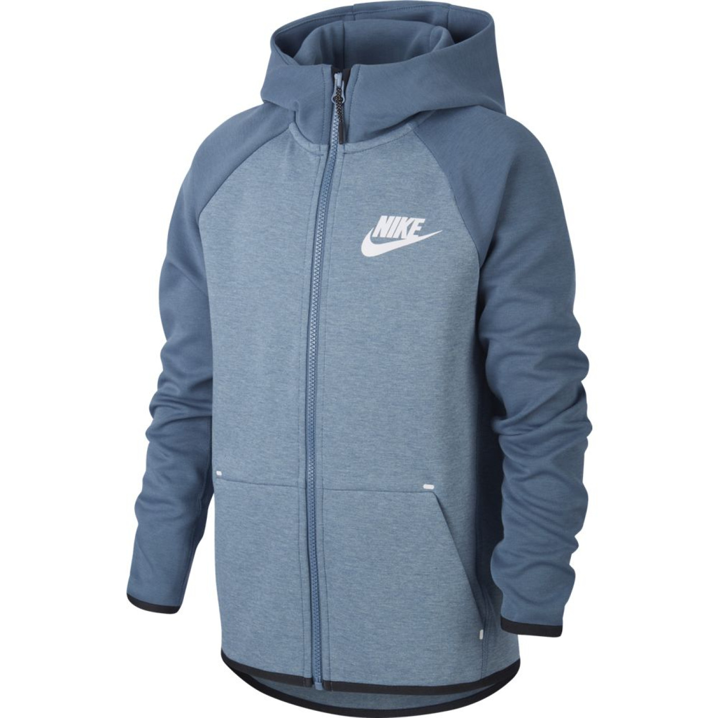 Nike Tech Fleece Full Zip Hoodie Essentials Blauw Kids