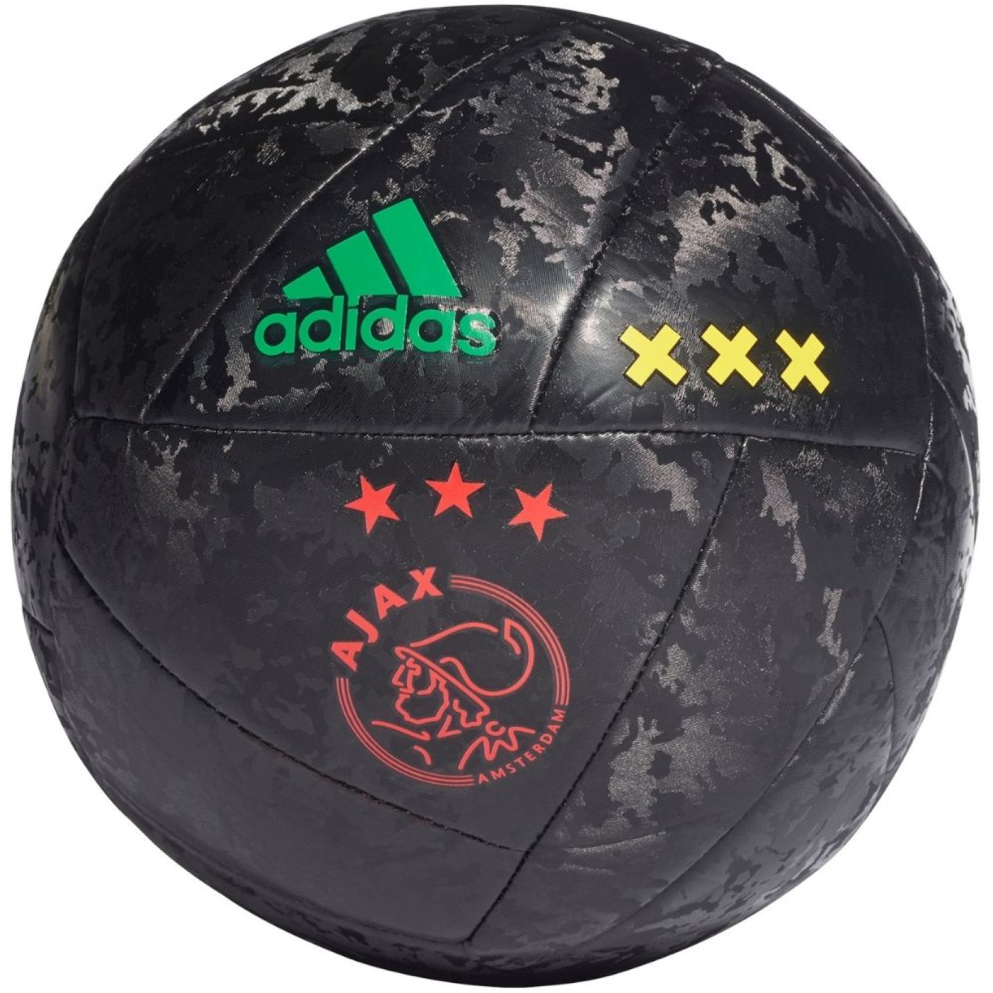 adidas Ajax Club Voetbal Maat 5 Zwart Rood Groen Geel