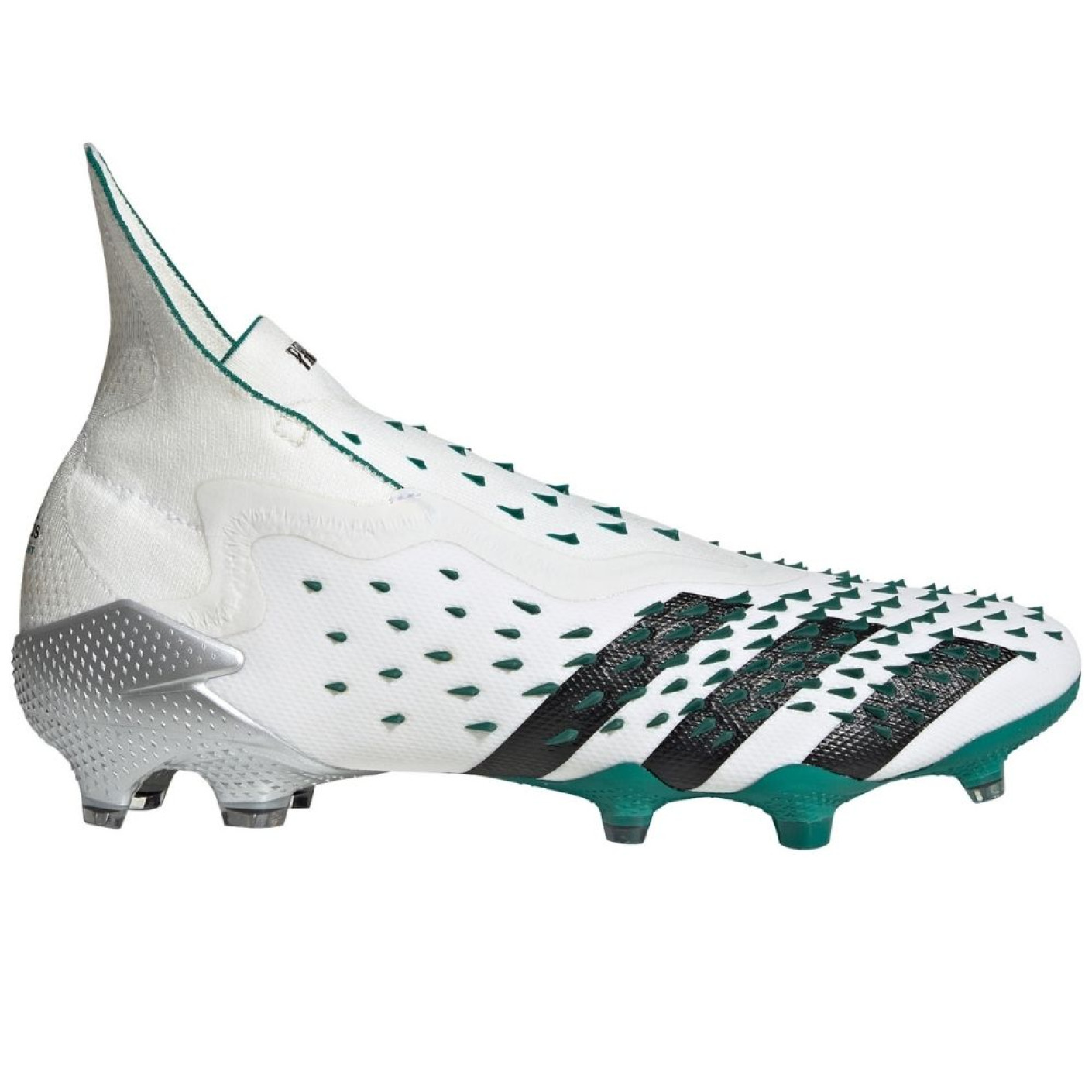adidas Predator Freak+ Gras Voetbalschoenen (FG) Wit Zwart Groen