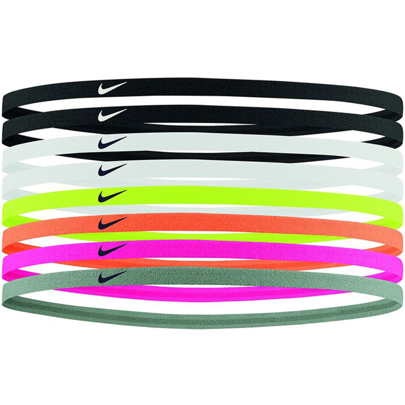 Nike Haarbanden 8 Stuks Zwart Wit