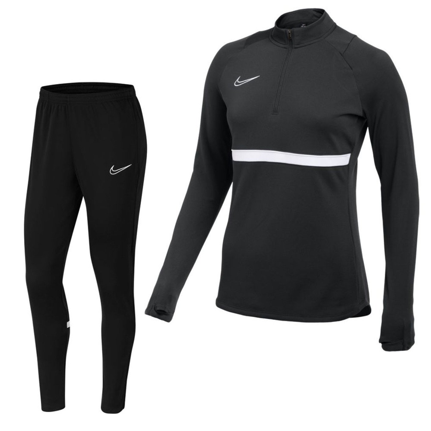 Nike Dri-Fit Academy Trainingspak Zwart Wit