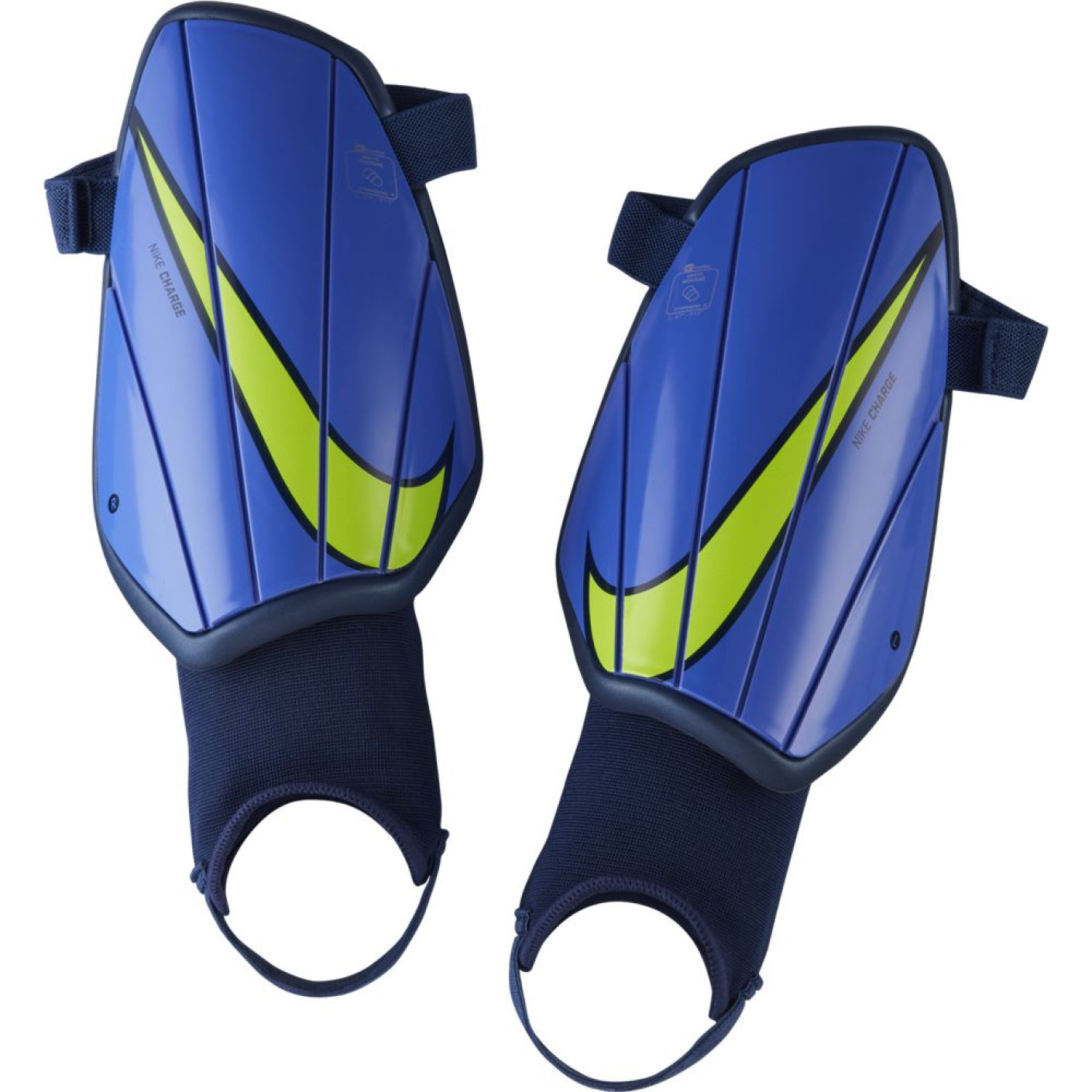 Nike Charge Scheenbeschermers Paars Geel Blauw