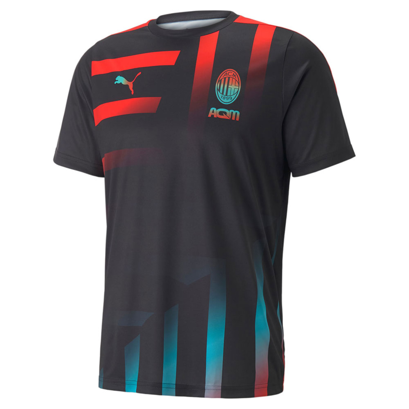 PUMA AC Milan E-Sports Voetbalshirt Zwart Felrood