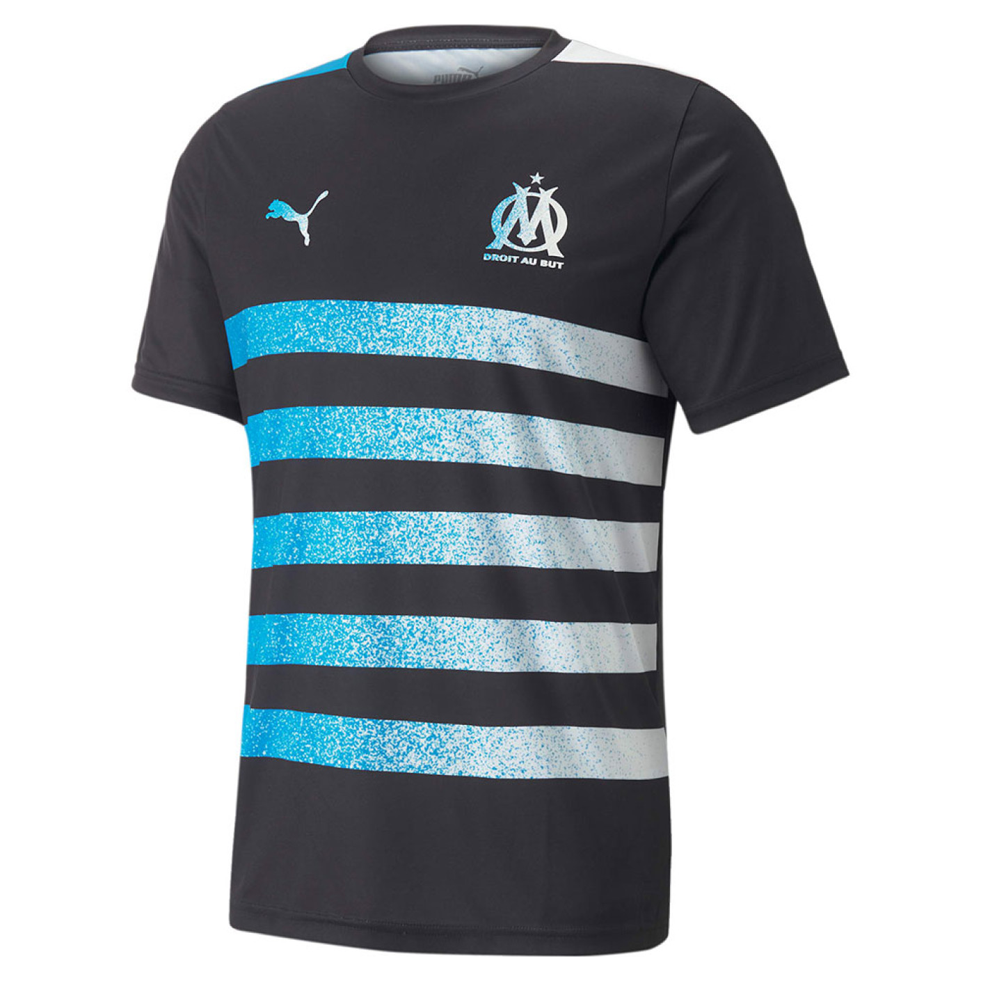 PUMA Olympique Marseille E-Sports Voetbalshirt Zwart Blauw