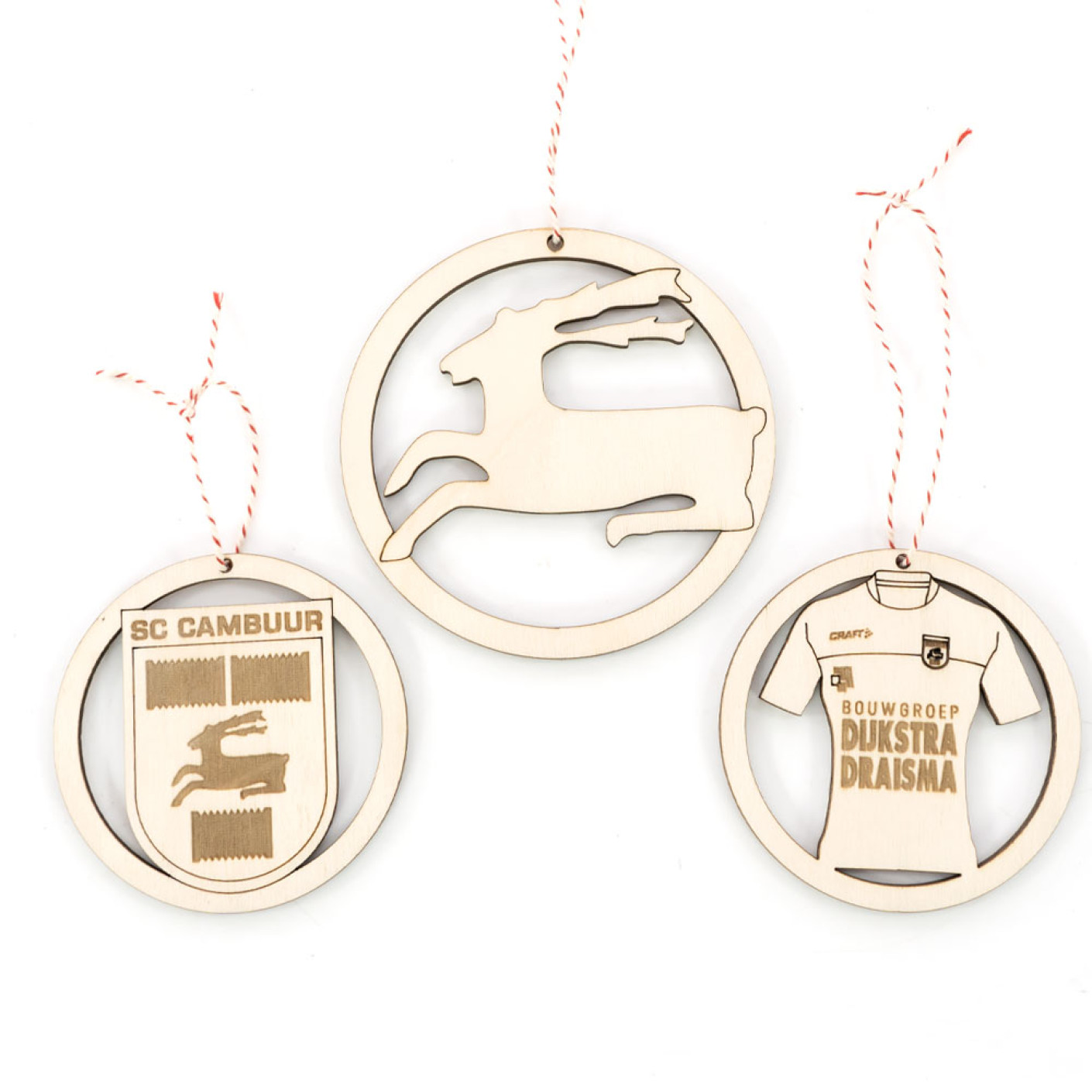 SC Cambuur Kerstornamenten