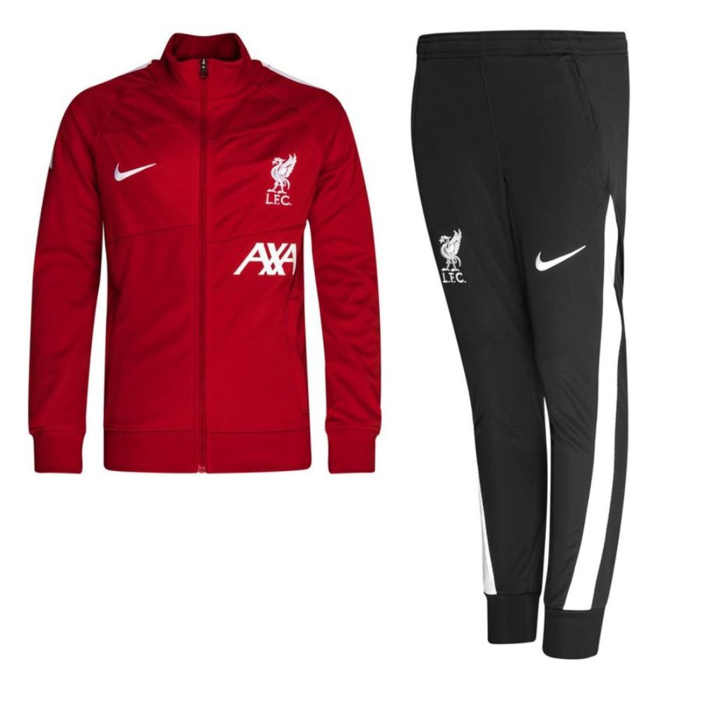 Nike Liverpool Academy Pro Trainingspak 2021-2022 Kids Rood Zwart