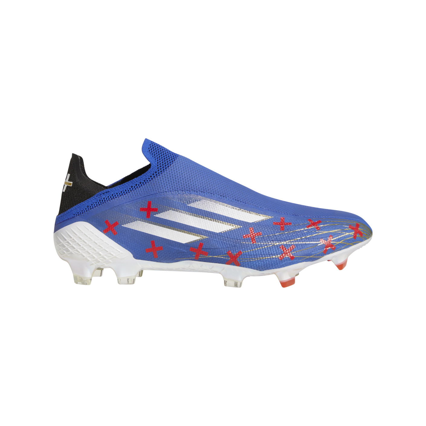 adidas X Speedflow+ Gras Voetbalschoenen (FG) Blauw Wit Rood