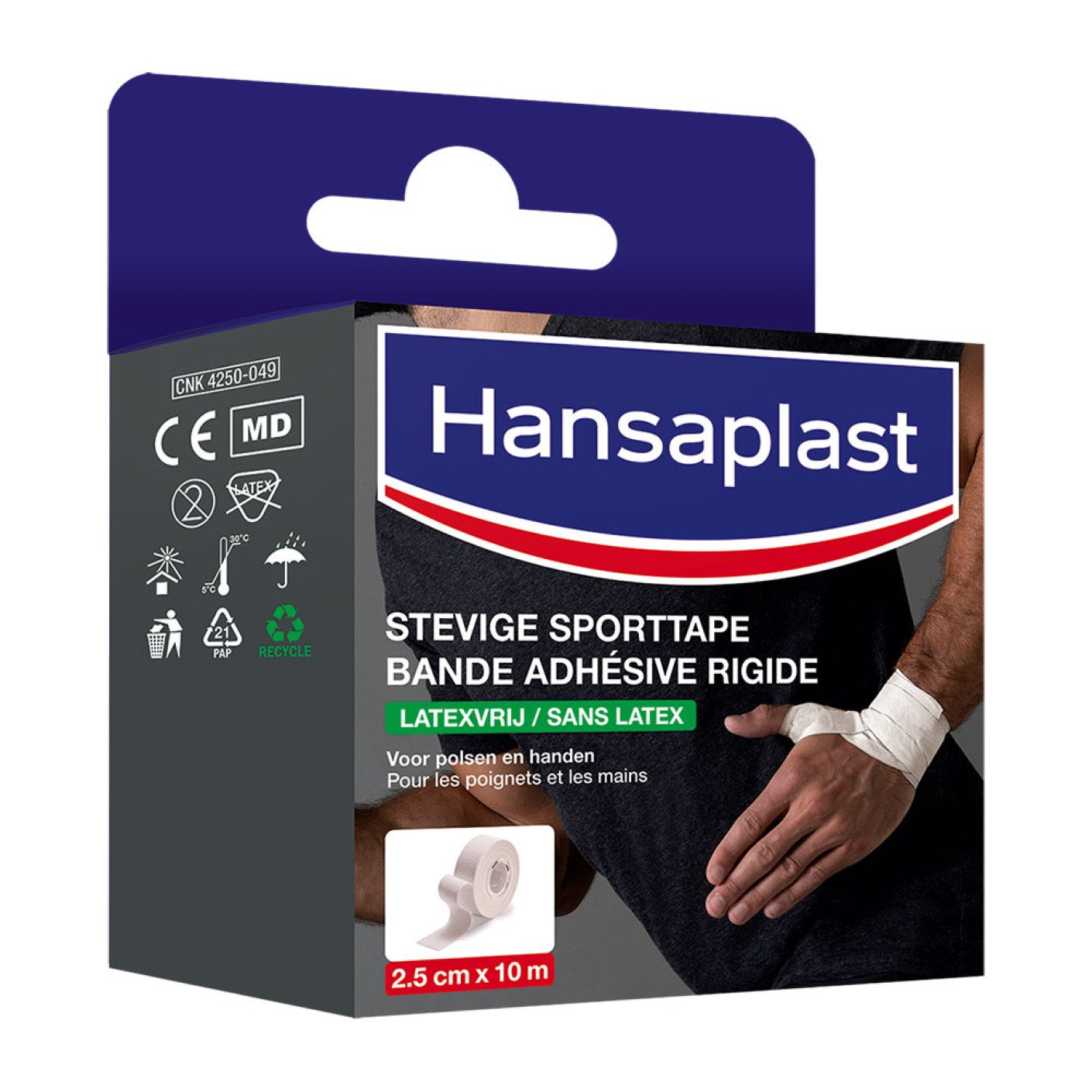 Hansaplast Stevige Sporttape 2,5cm x 10m - Wit