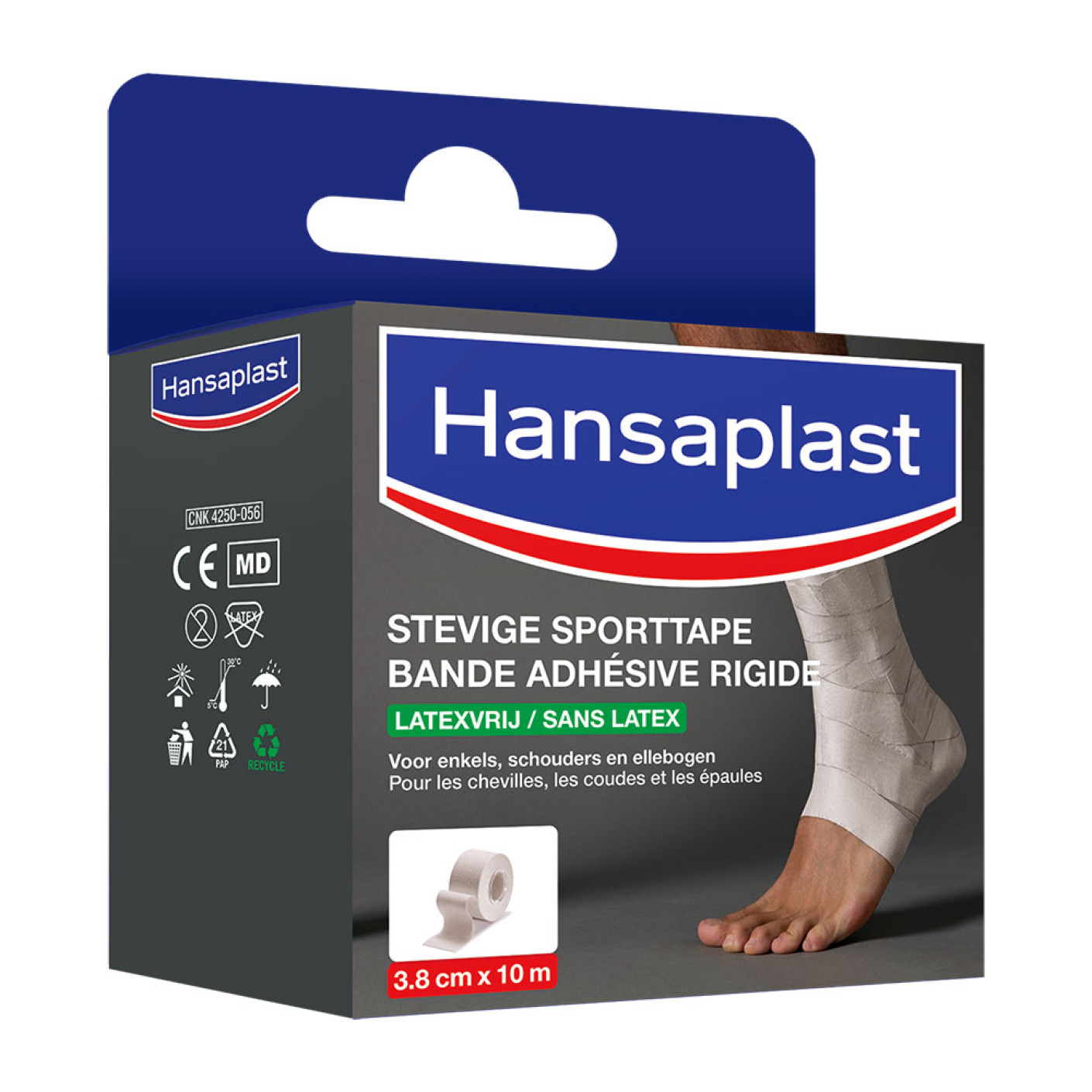 Hansaplast Stevige Sporttape 3,8cm x 10m - Wit