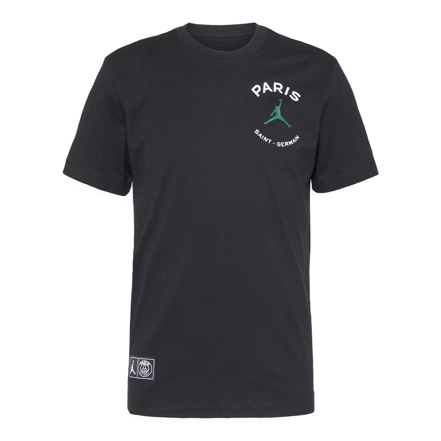 Nike Paris Saint Germain x Jordan T-shirt Logo Zwart Groen
