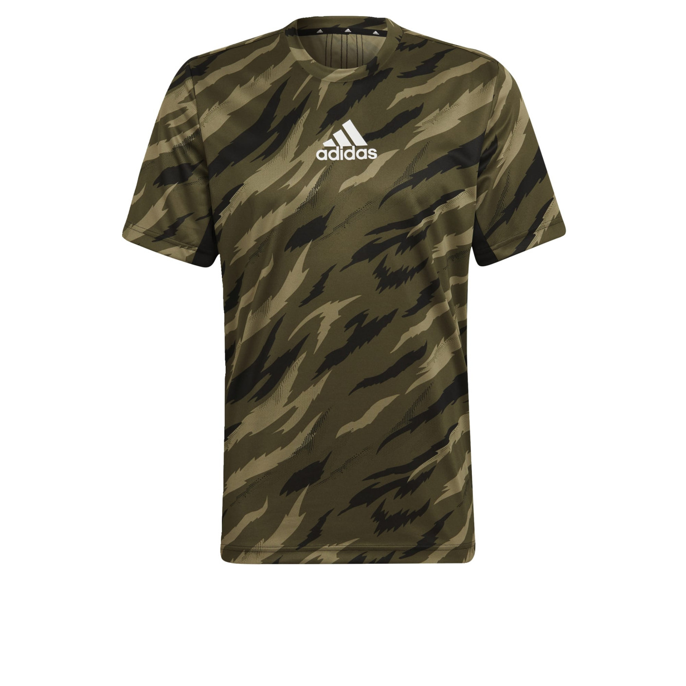 baas Wonder Kikker adidas AEROREADY Feelstrong Sport T-shirt Camouflage