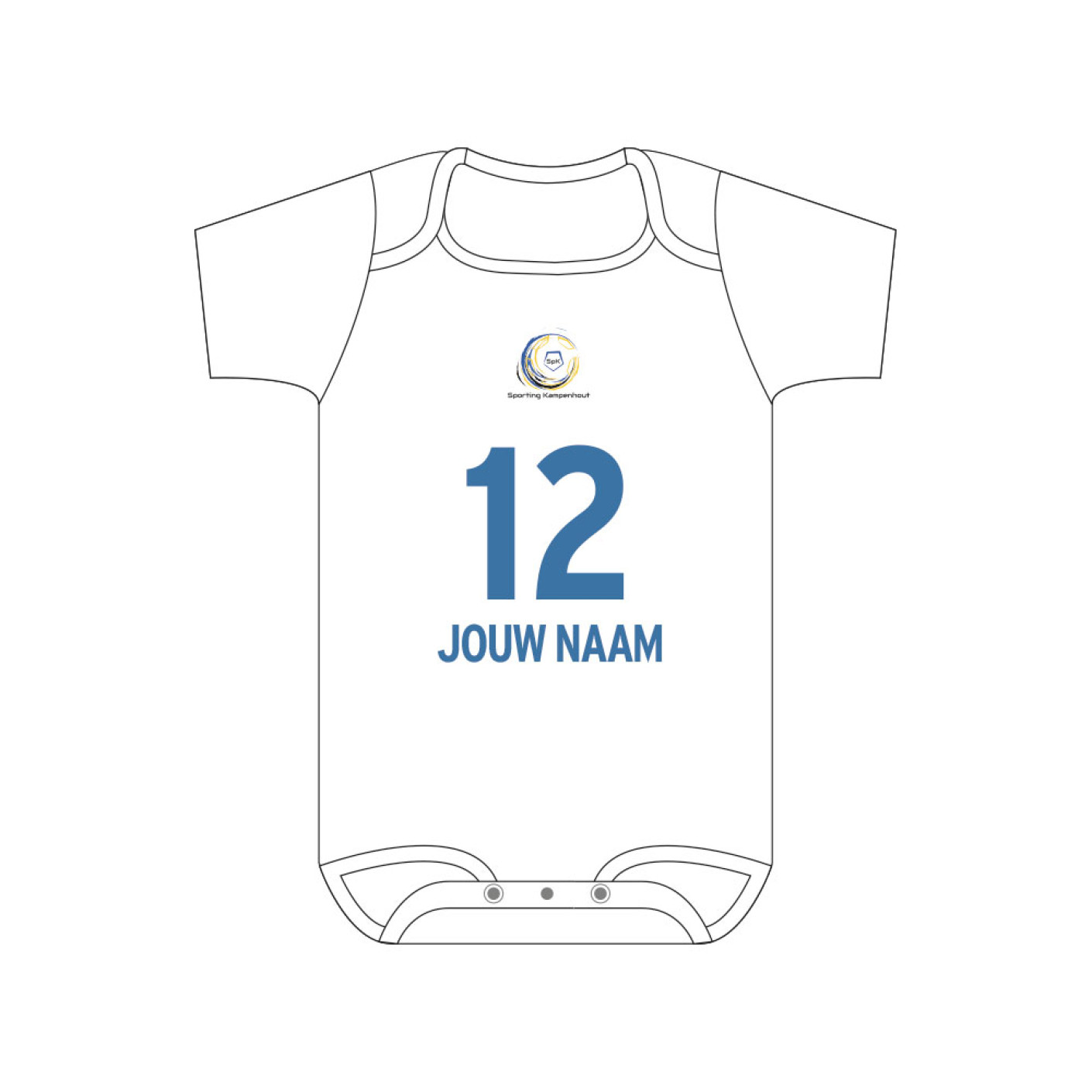 Sporting Kampenhout bodysuit 62-68 personalized
