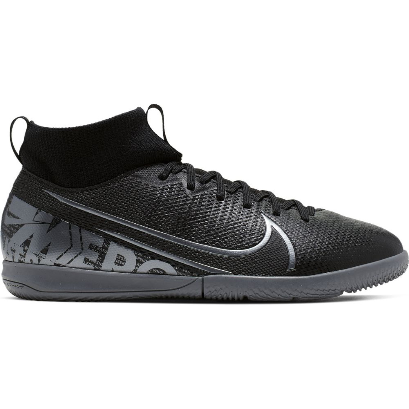Nike Mercurial Superfly 7 ACADEMY Zaalvoetbalschoenen Kids Zwartgrijs