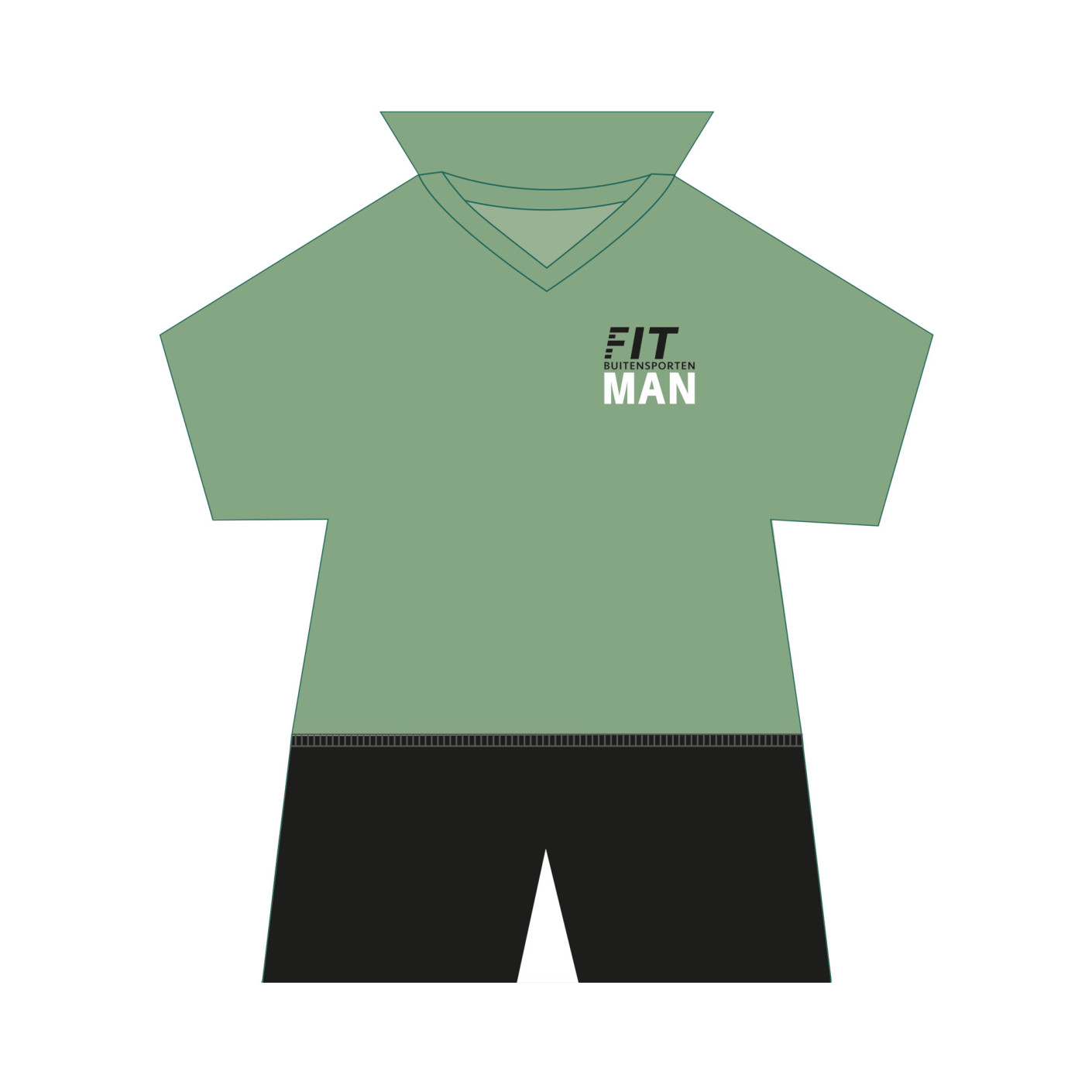 Fitman Buitensporten Maxidress Gepersonaliseerd