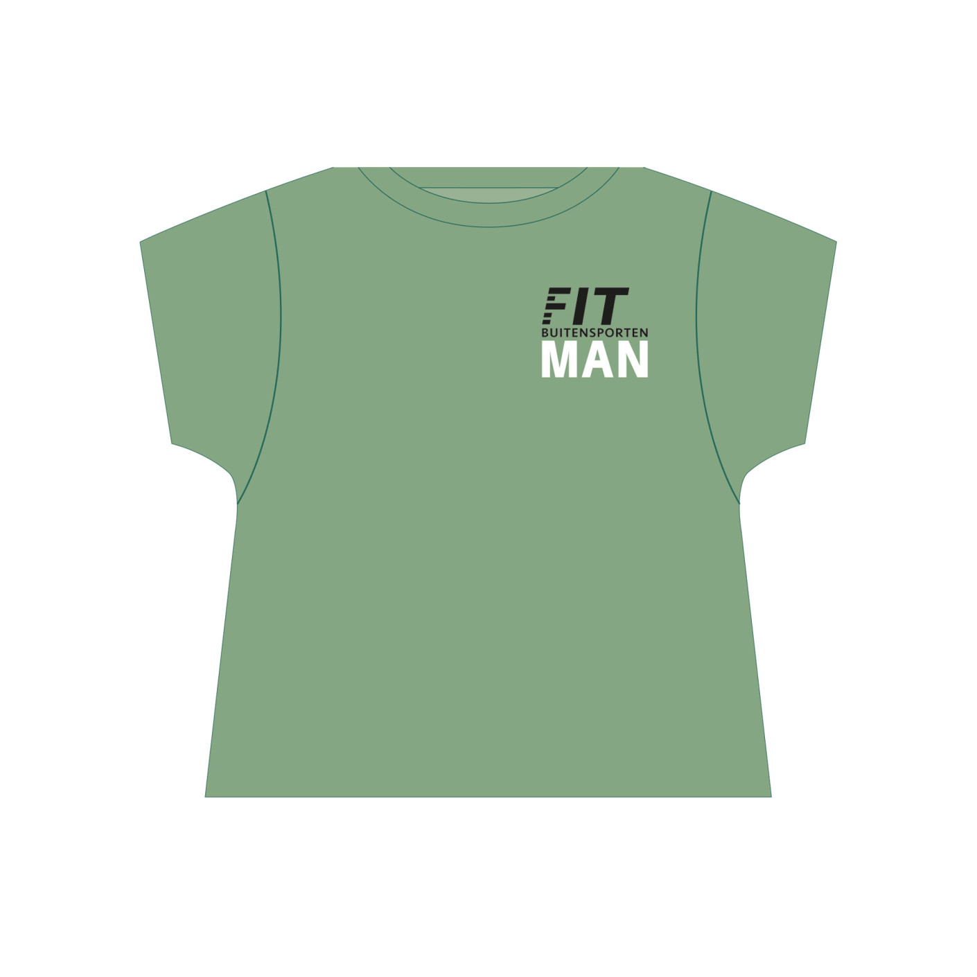 Fitman Buitensporten Shirtkussen Gepersonaliseerd