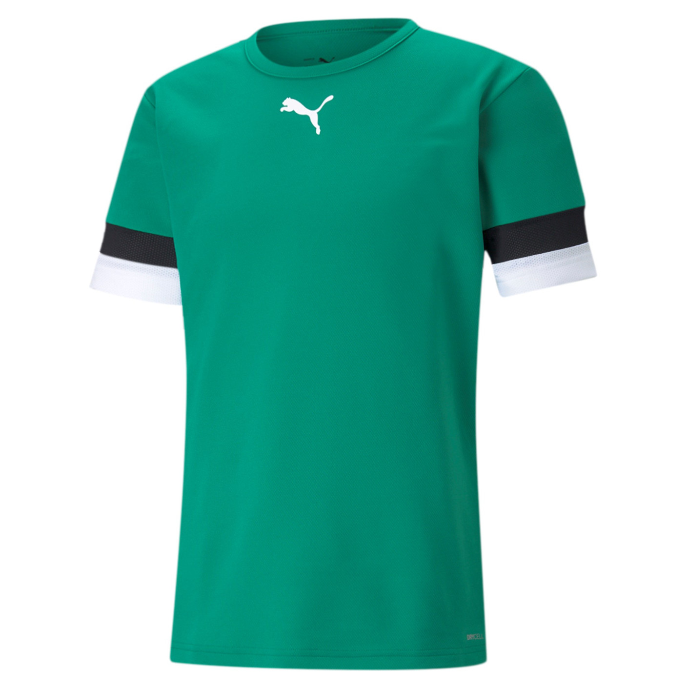 PUMA TeamRise Football Shirt Green Black White