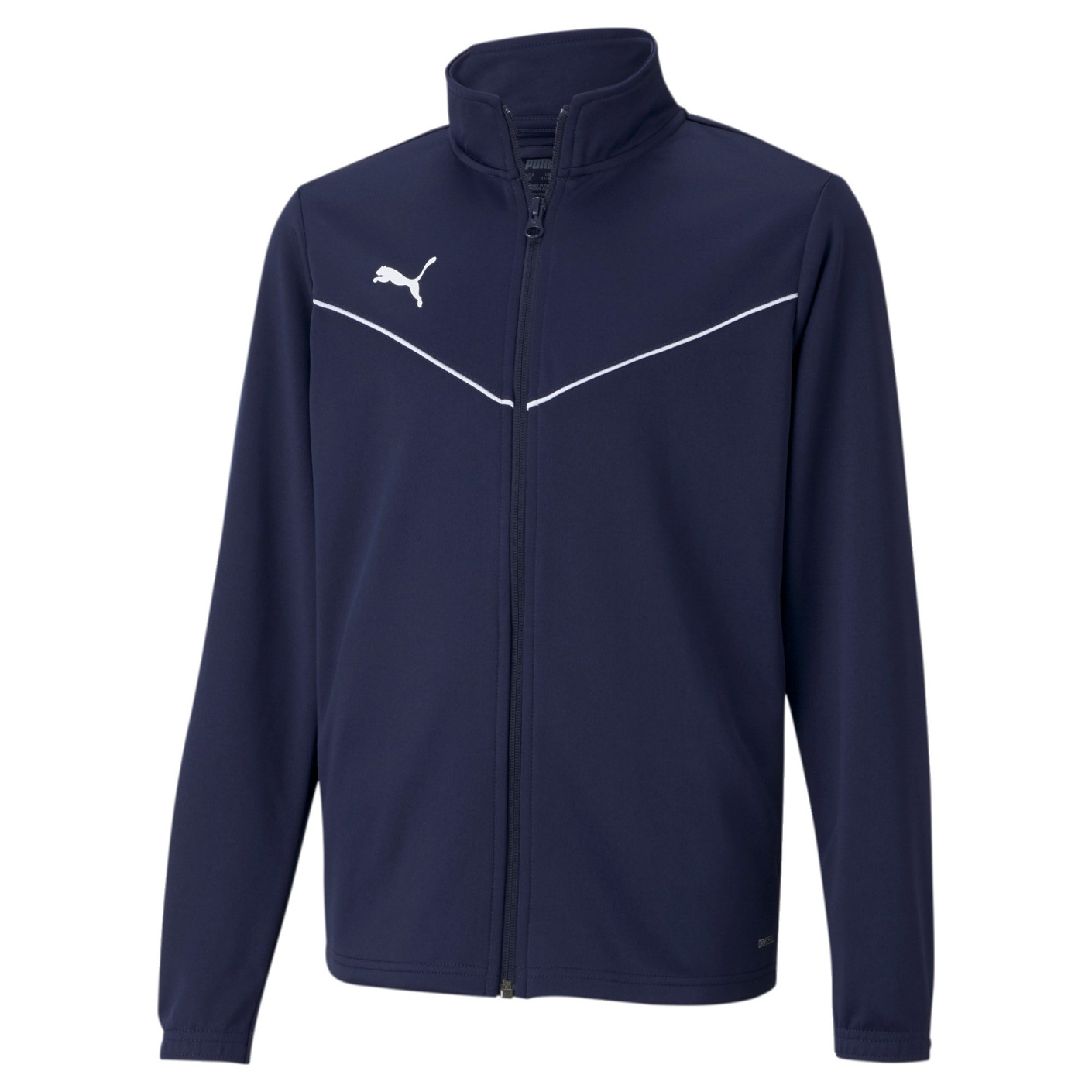 PUMA TeamRise Training Jacket Kids Dark Blue White