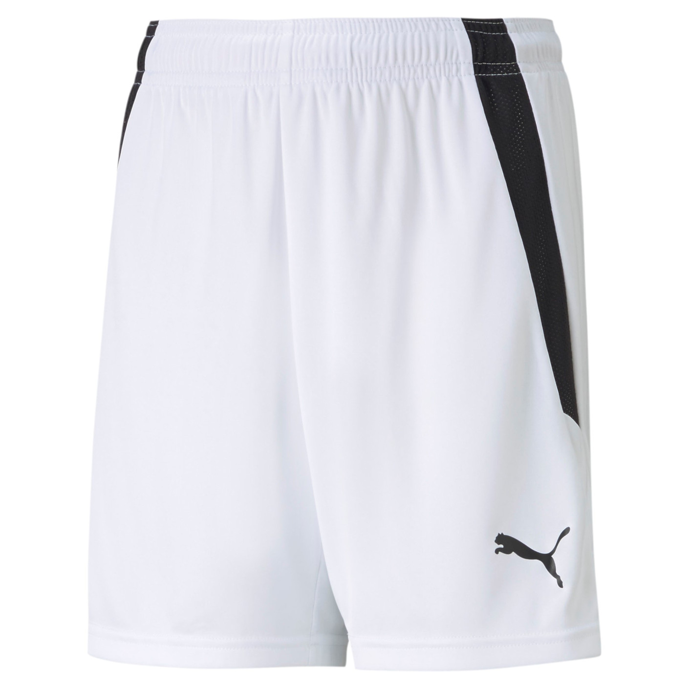 PUMA TeamLiga Kids Football Shorts White Black