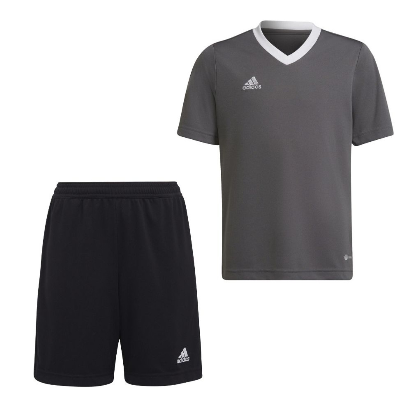 adidas Entrada 22 Training Set Kids Dark Grey Black White