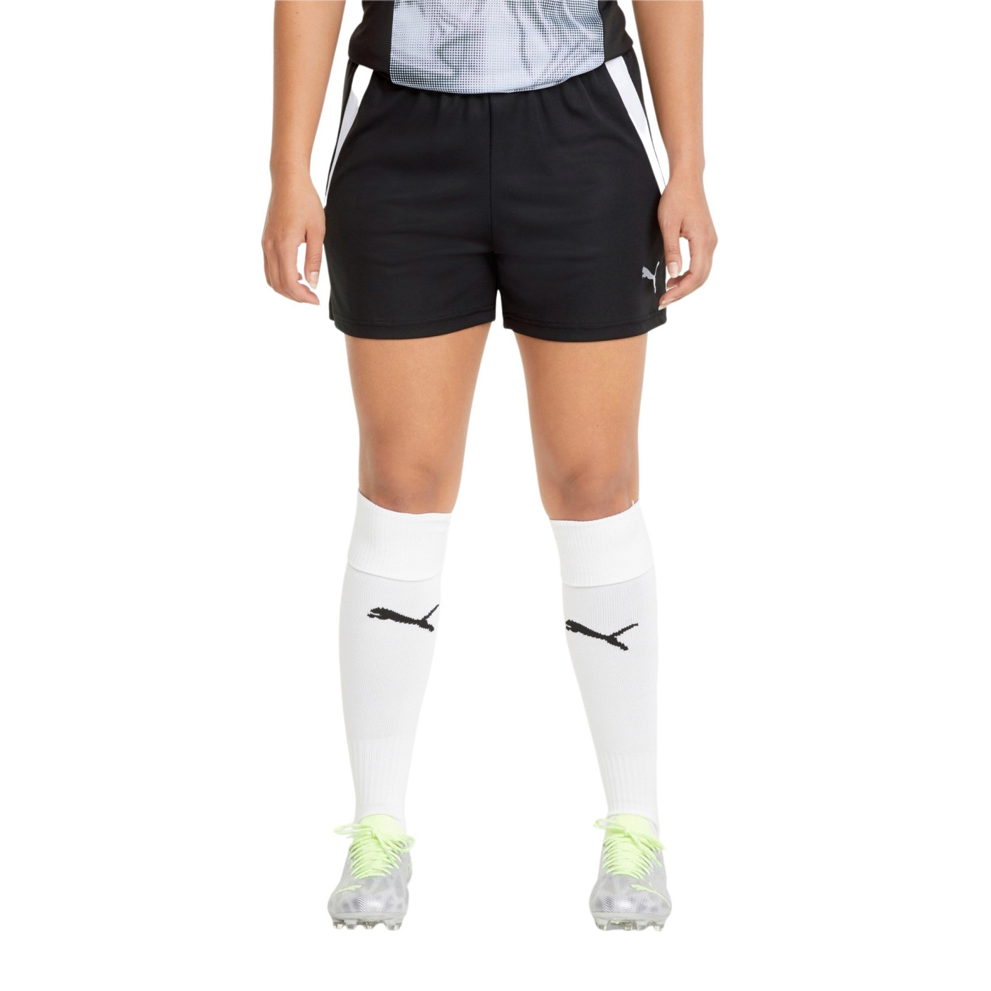 PUMA individualLiga Trainingsbroekje Dames Zwart Lichtgrijs
