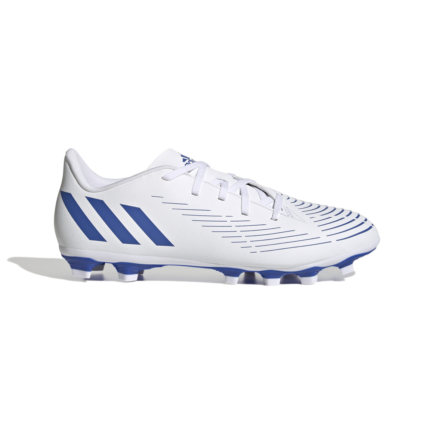 adidas Predator Edge.4 Gras / Kunstgras Voetbalschoenen (FxG) Wit Blauw Wit