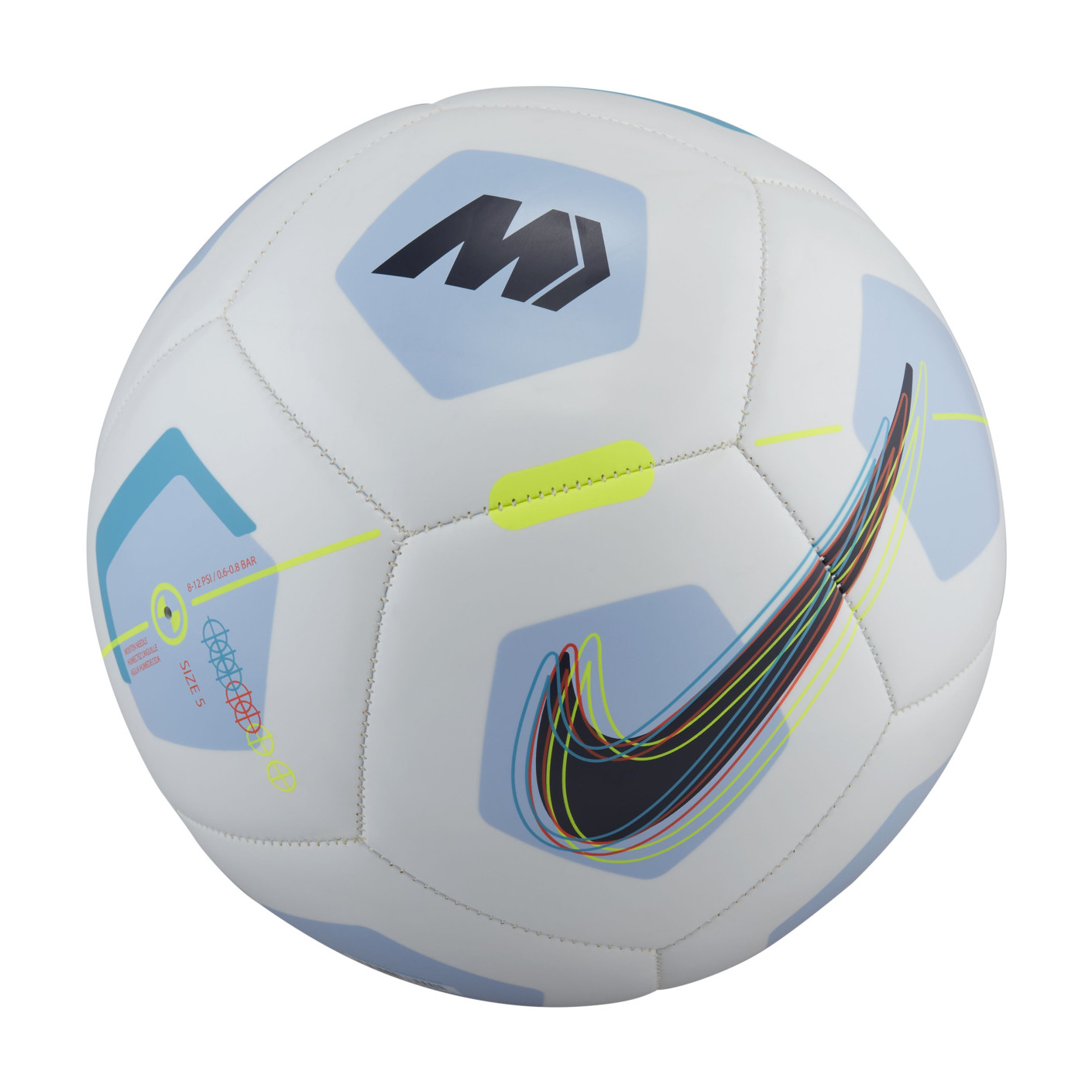 Nike Mercurial Fade Voetbal Grijs Lichtblauw Zwart