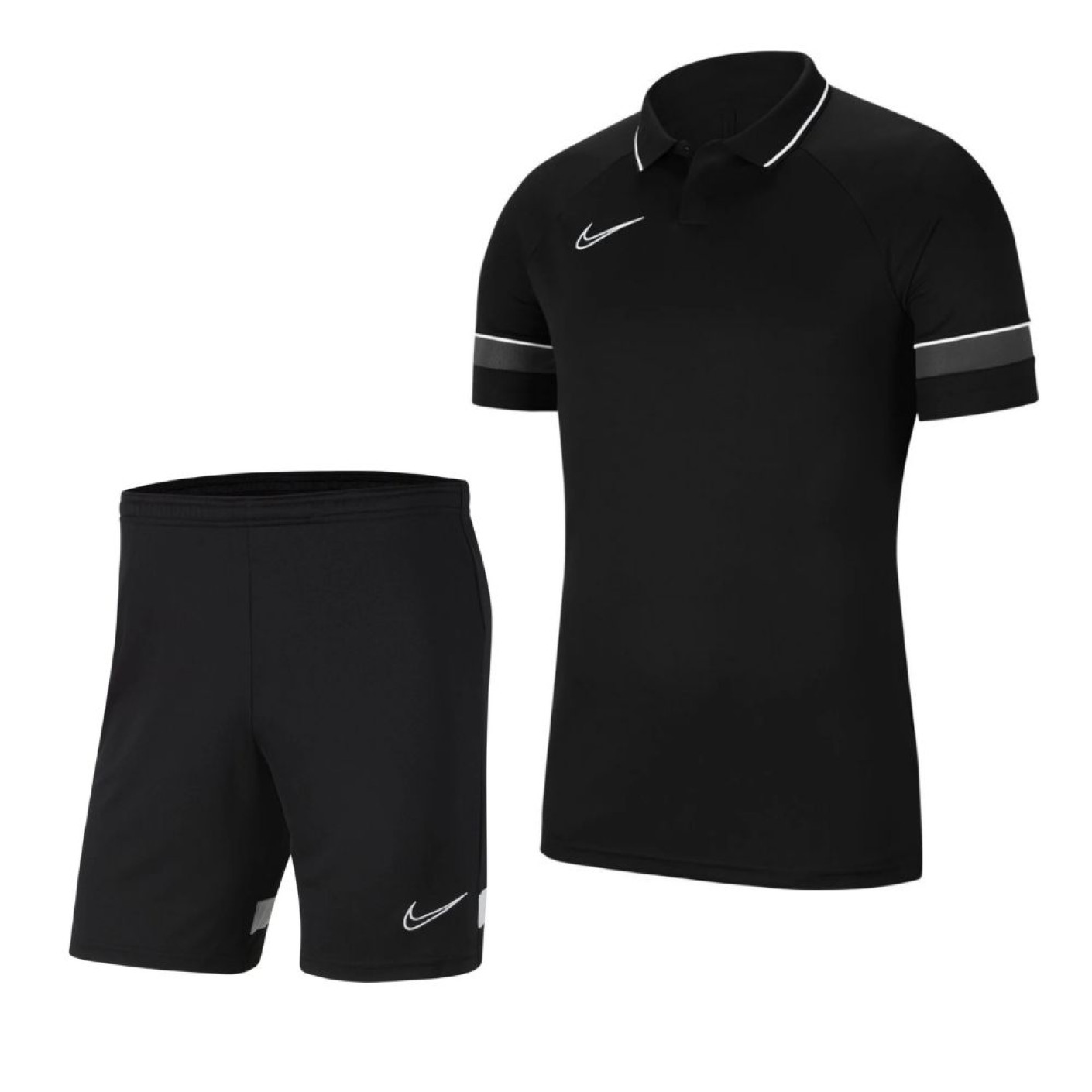 Nike Dri-Fit Academy 21 Polo Trainingsset Zwart