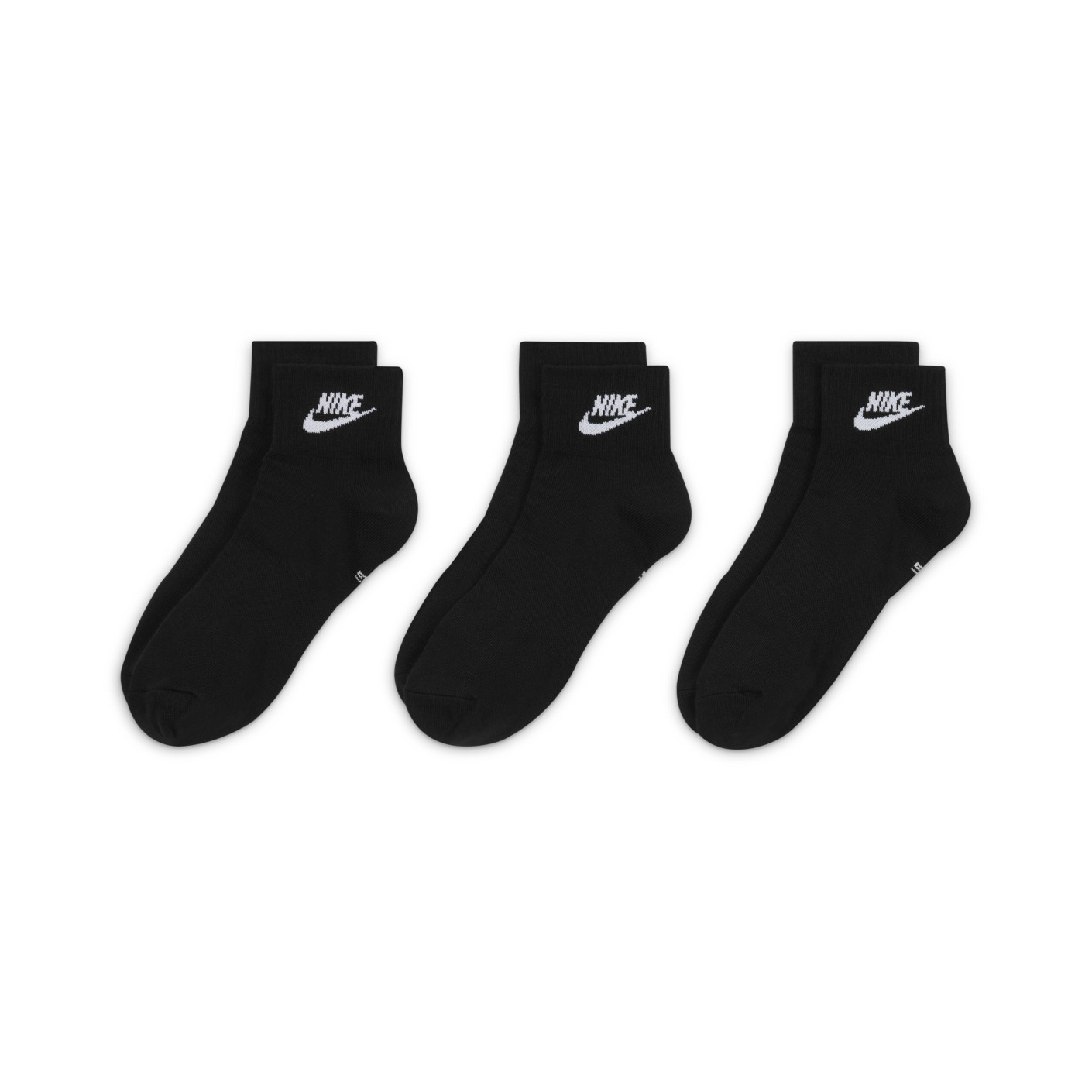 nike black short socks