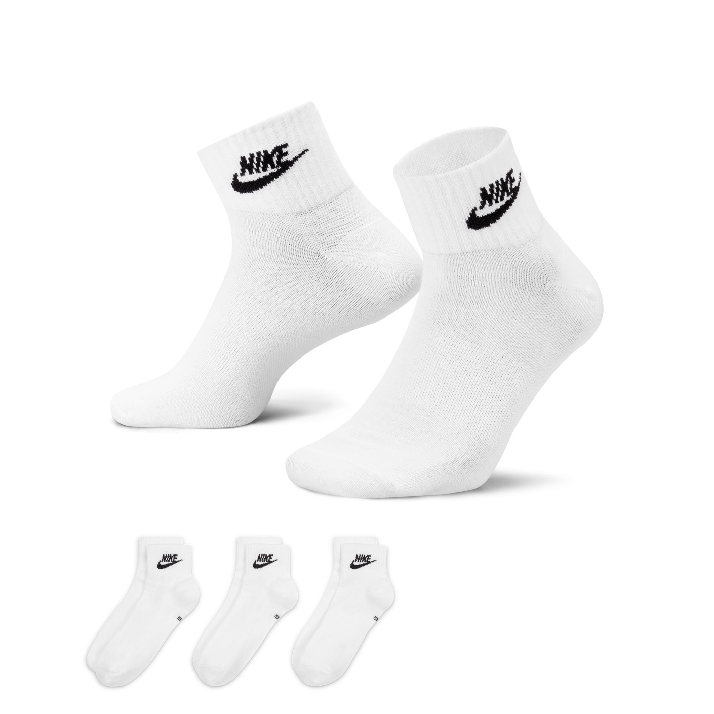 Nike Sportswear Everyday Essential Korte Sportsokken Wit
