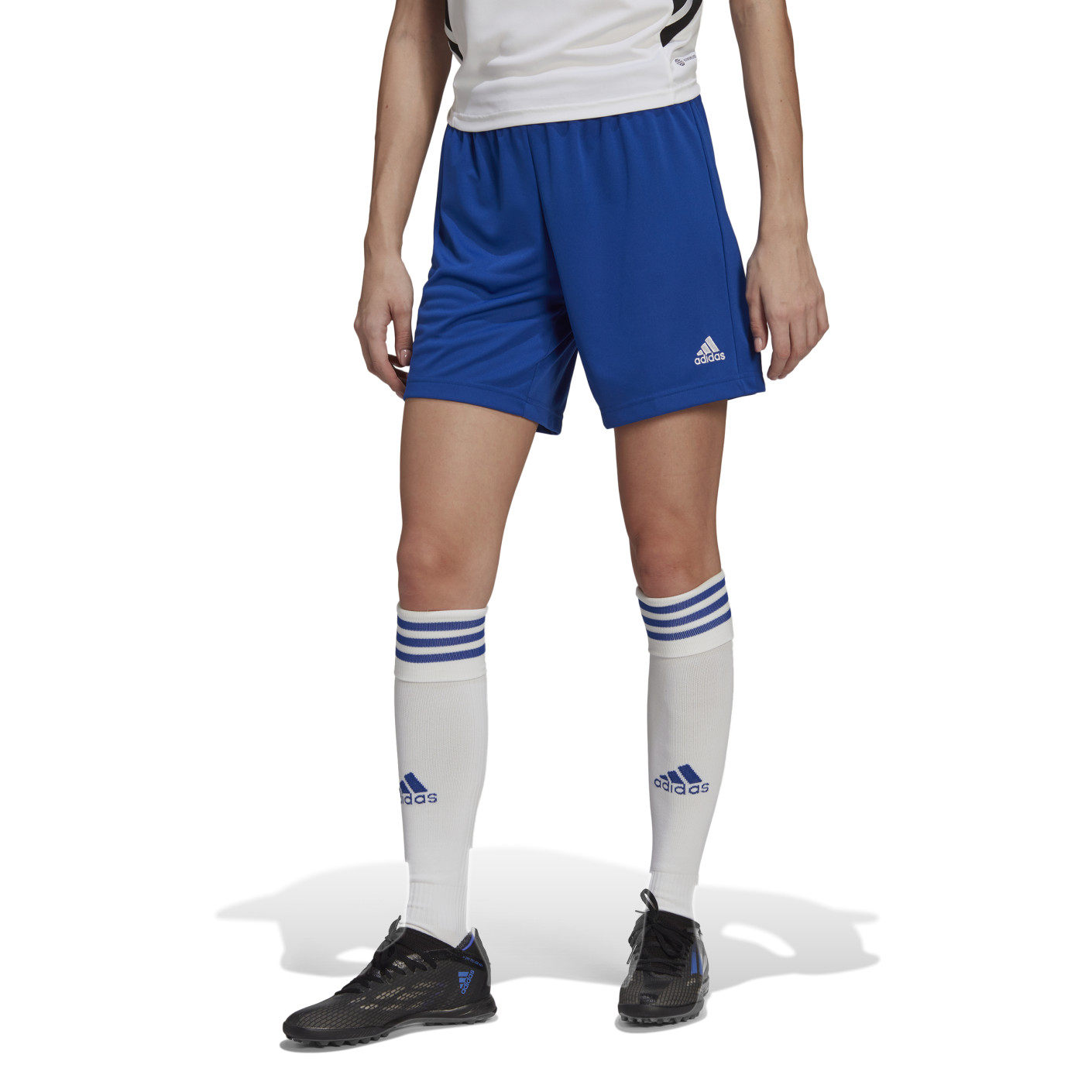 adidas Entrada 22 Women's Football Shorts Blue White