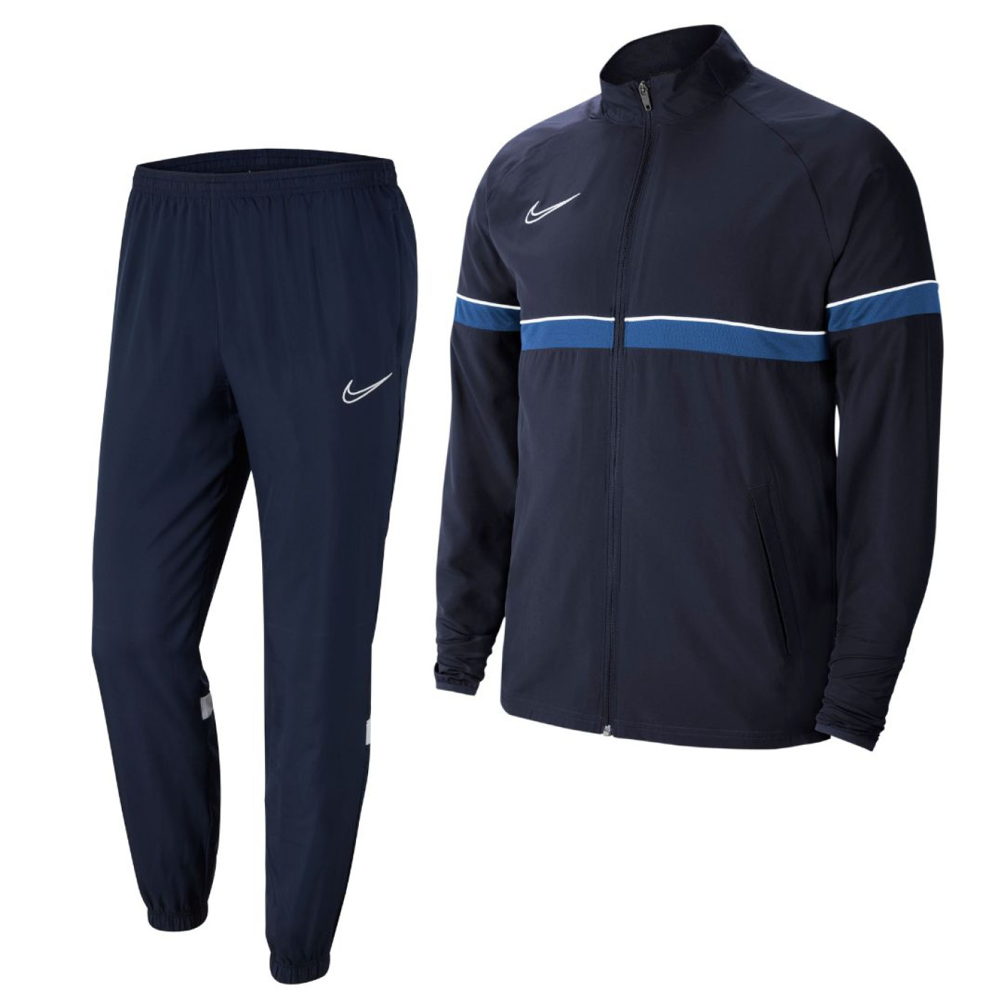 Nike Dri-Fit Academy 21 Woven Trainingspak Donkerblauw