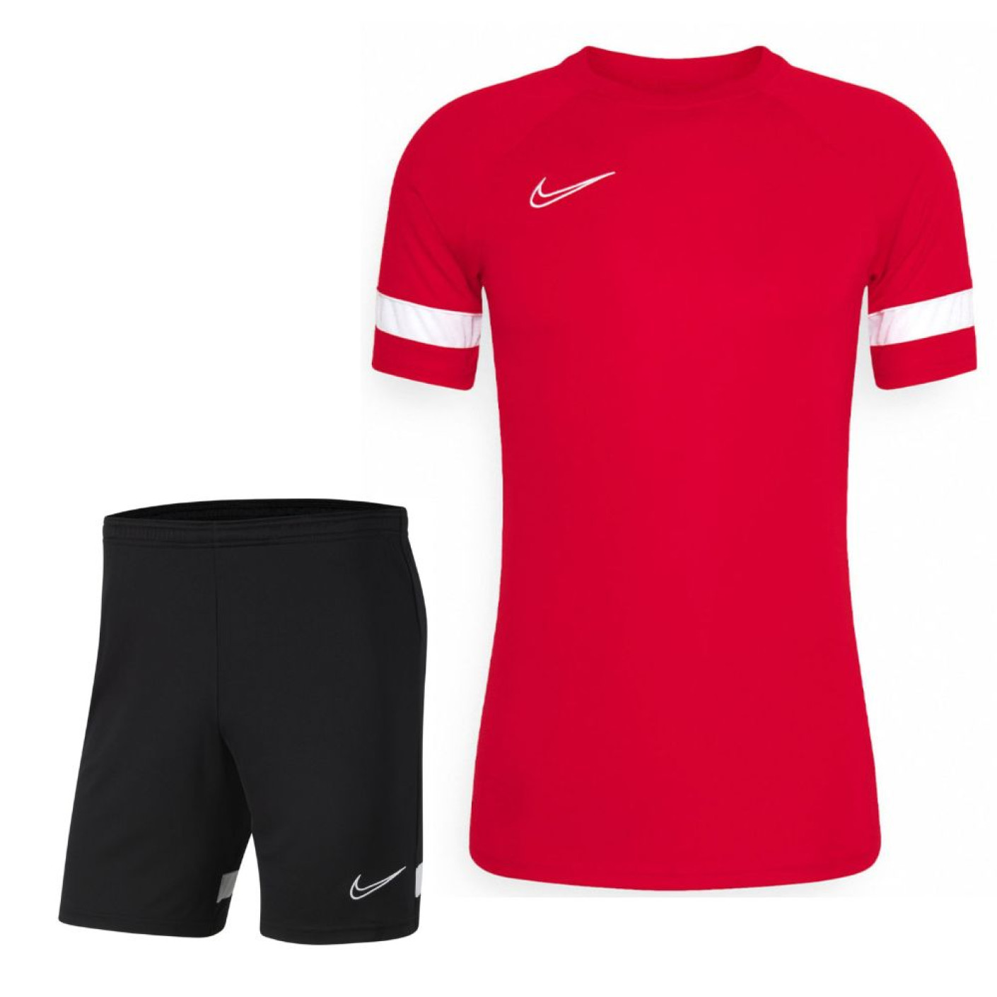 Nike Dri-Fit Academy 21 Trainingsset Rood Zwart