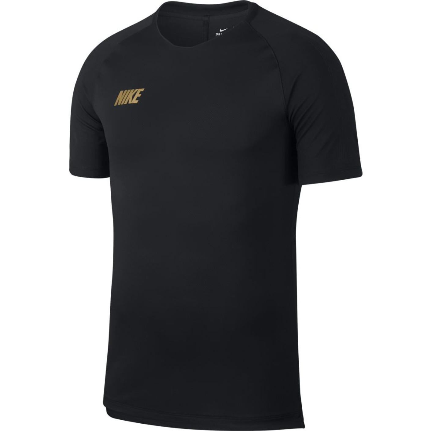 Nike Breathe Squad Trainingsshirt Zwart Goud