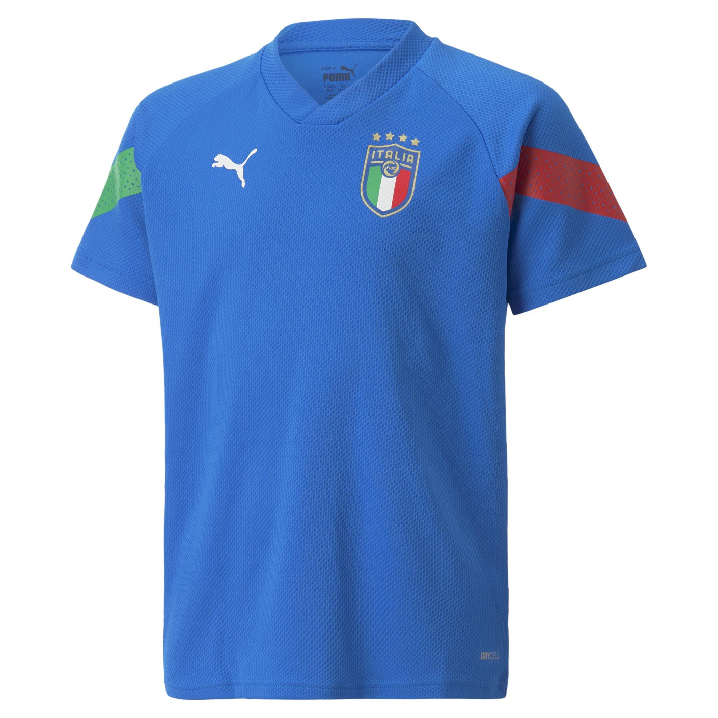 PUMA Italie Trainingsshirt 2022-2024 Kids Blauw Wit
