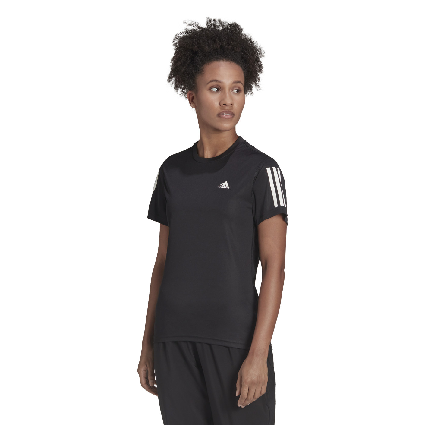 adidas Own the Run T-shirt Dames Zwart Wit
