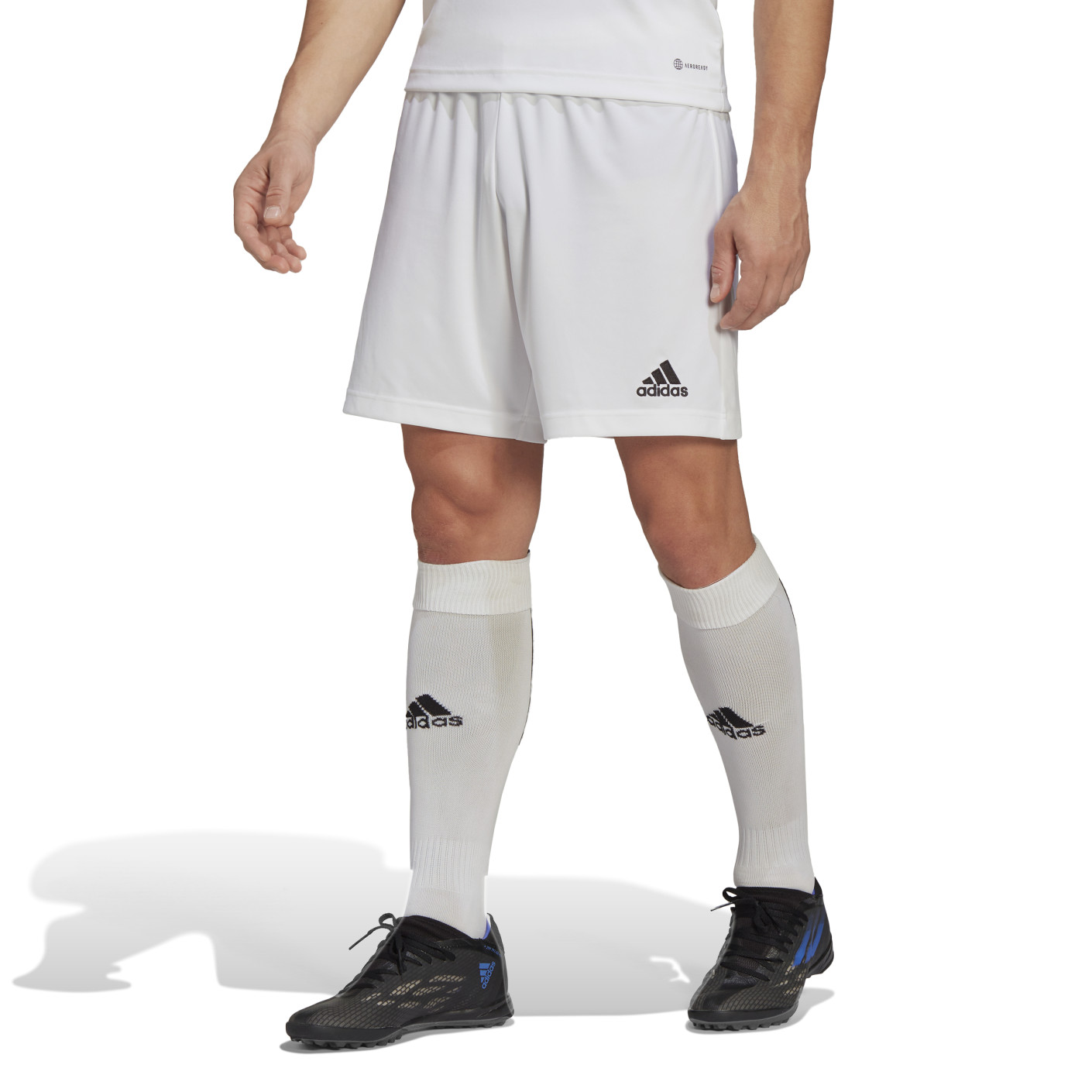 adidas Entrada 22 Football Shorts White Black