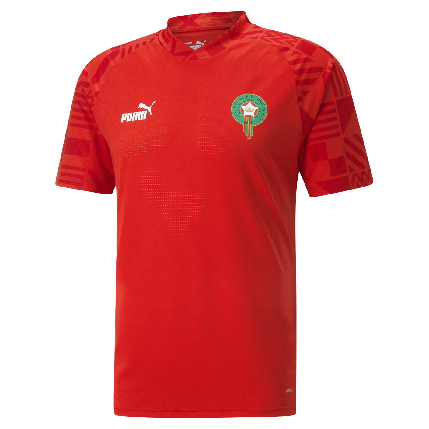 PUMA Marokko Pre Match Trainingsshirt 2022-2024 Rood Groen