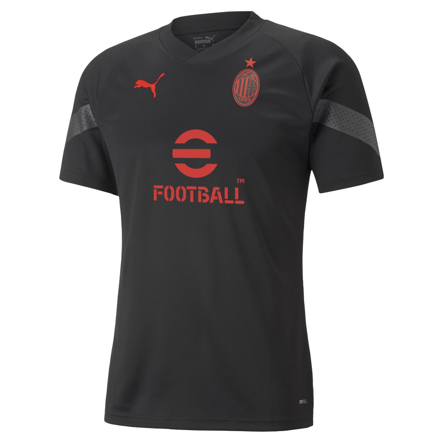 PUMA AC Milan Trainingsshirt 2022-2023 Kids Zwart