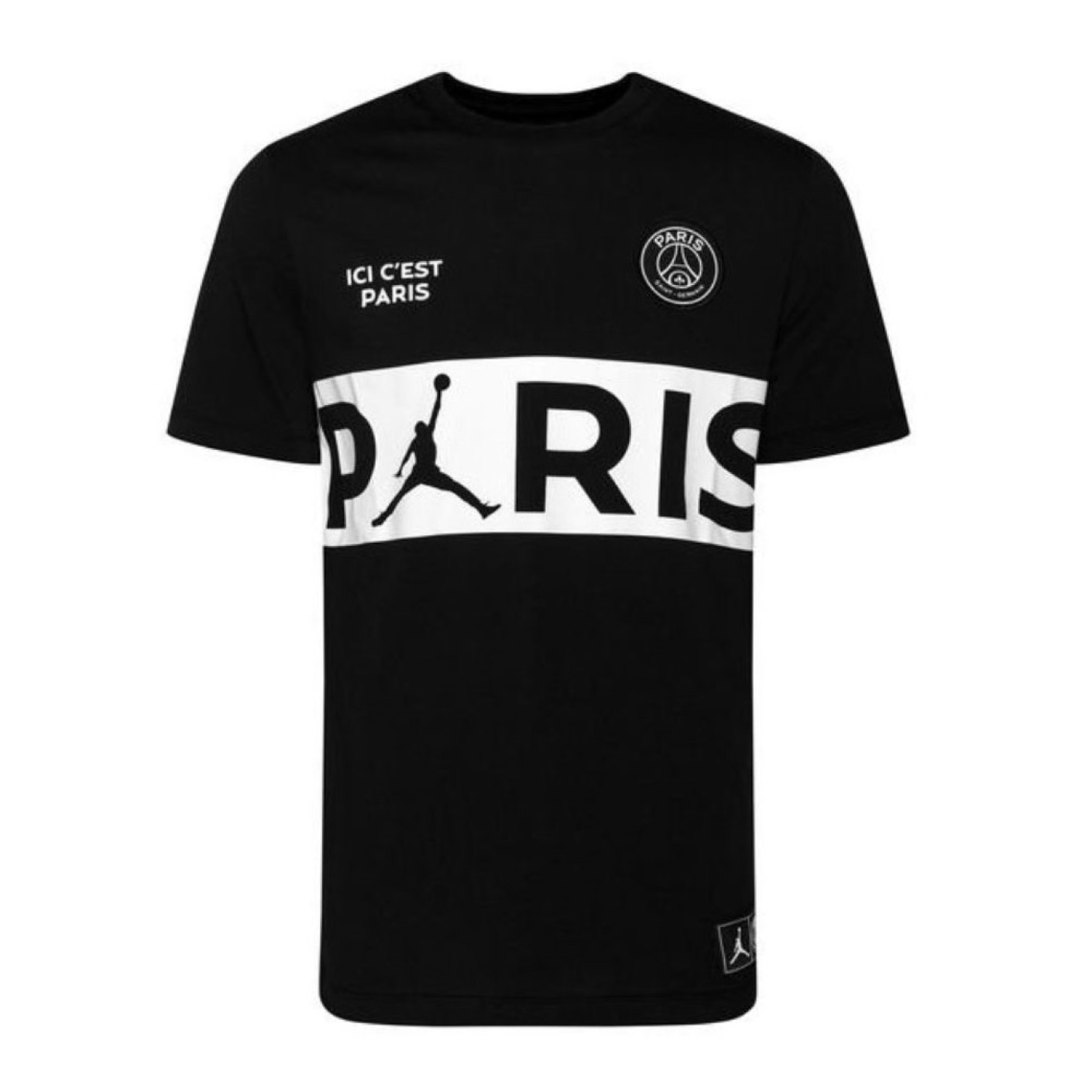 Nike Paris Saint Germain AIR JORDAN T-shirt 2019-2020 Zwart Wit