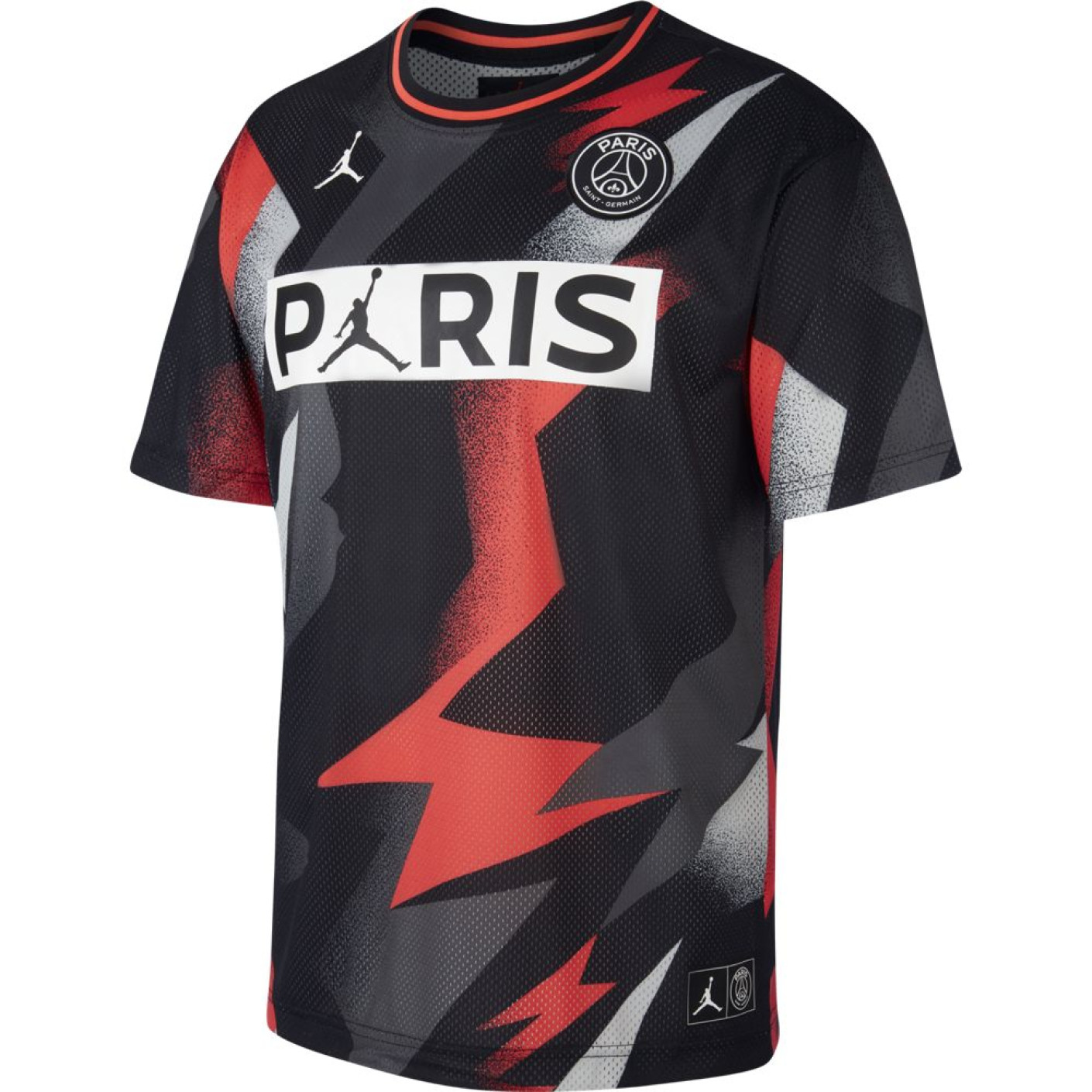 Nike Paris Saint Germain x Jordan Shirt 2019-2020 Zwart Rood