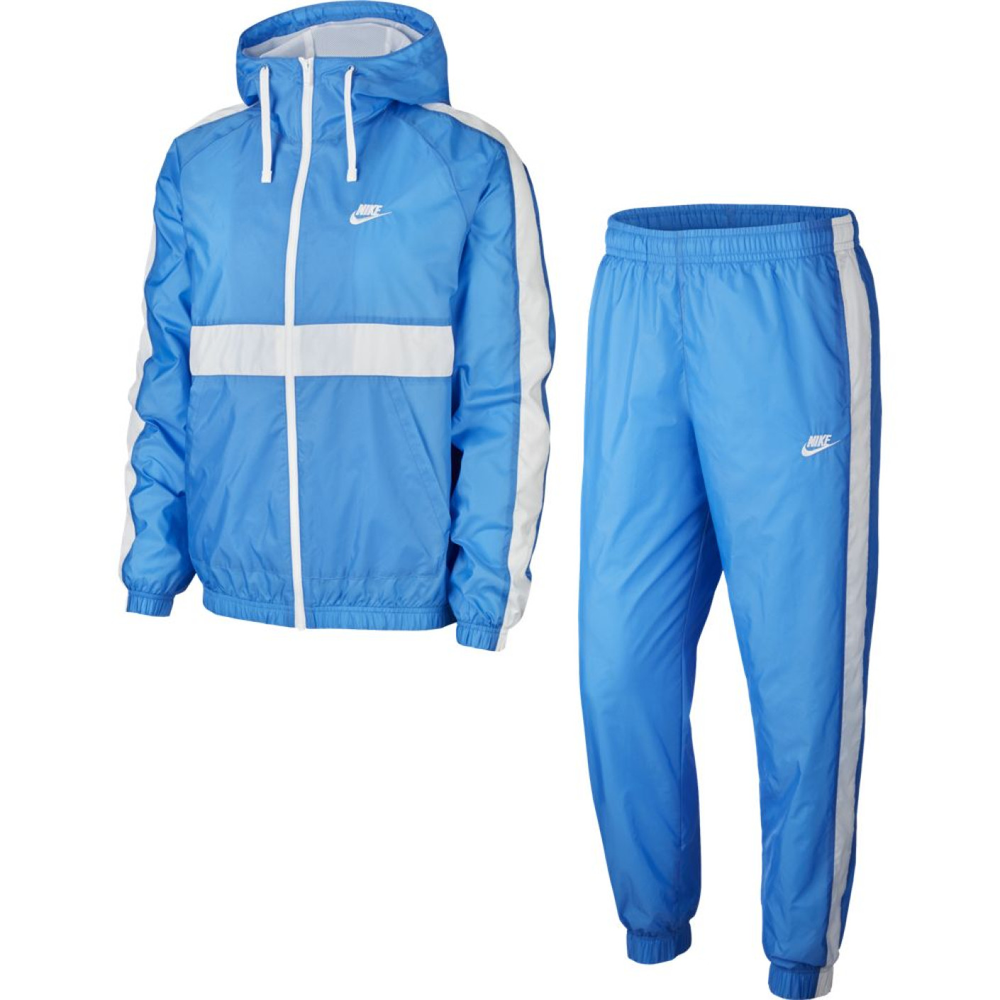 Nike NSW CE Hooded Trainingspak Woven Lichtblauw
