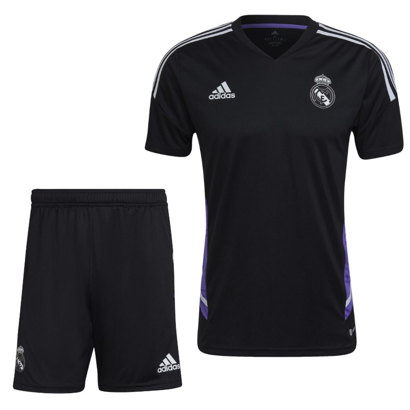 adidas Real Madrid Trainingsset 2022-2023 Zwart Zwart