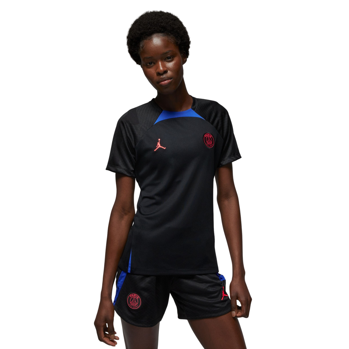 Nike Jordan Paris Saint-Germain Strike Trainingsshirt 2022-2023 Dames Zwart Blauw Rood